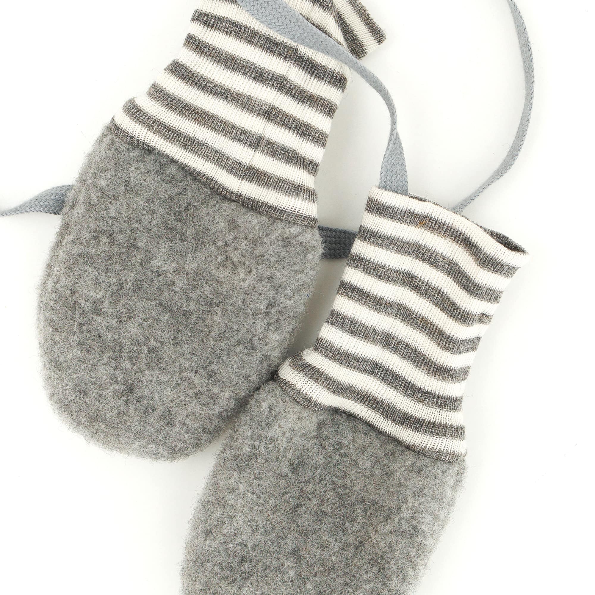 Handschuhe, PICKAPOOH, Grau – Besonderheit: aus weicher Wolle und Seide