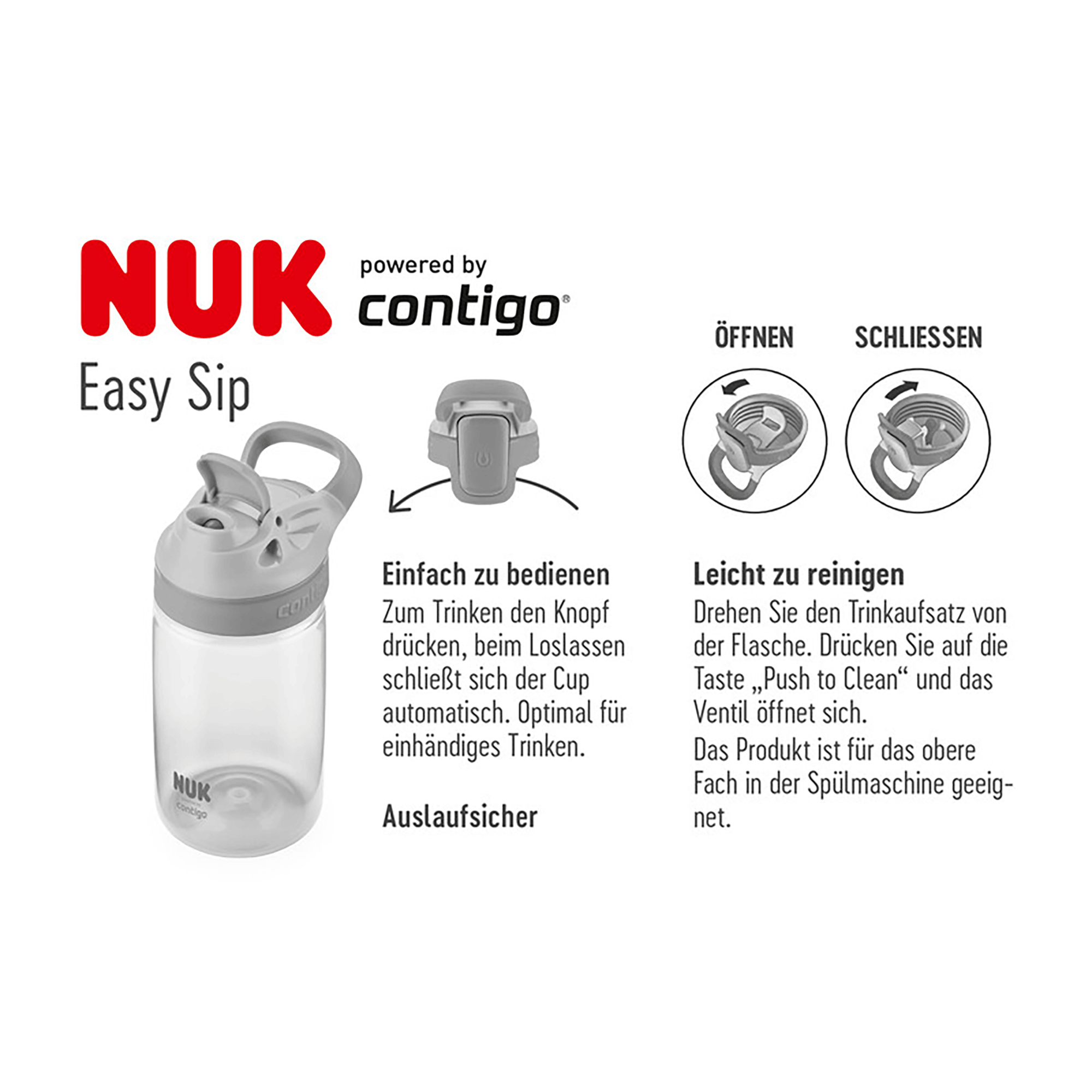 Trinkflaschen, NUK, Blau – Produktansicht
