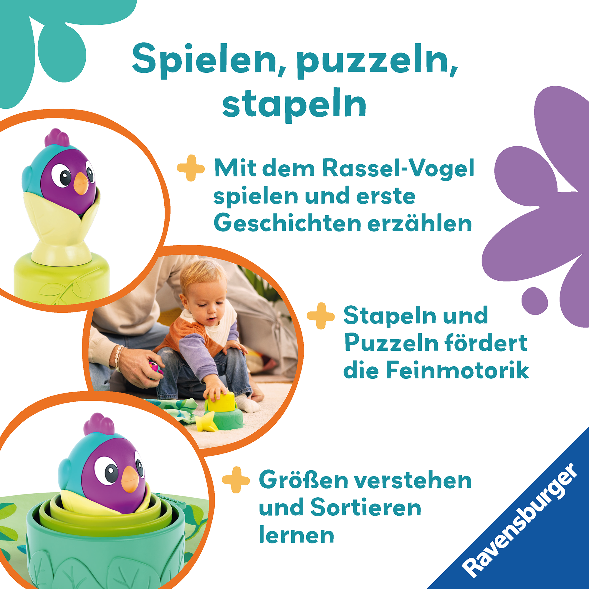 Stapelbecher, Ravensburger, Grün – Produktansicht