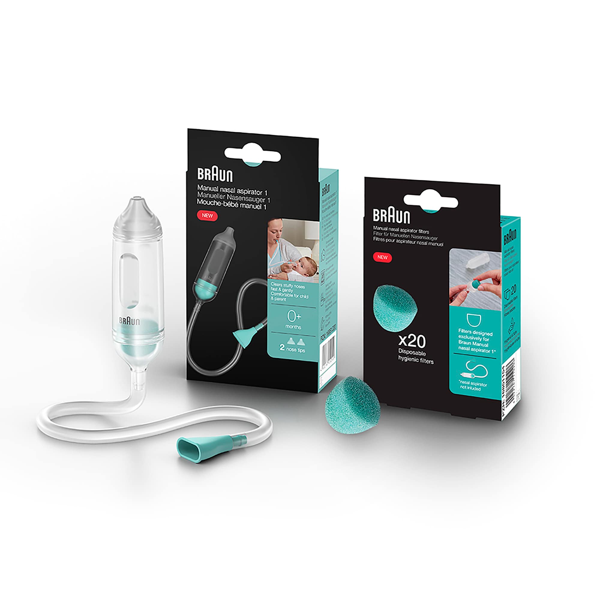 Nasensauger, BRAUN, Blau – Produktansicht