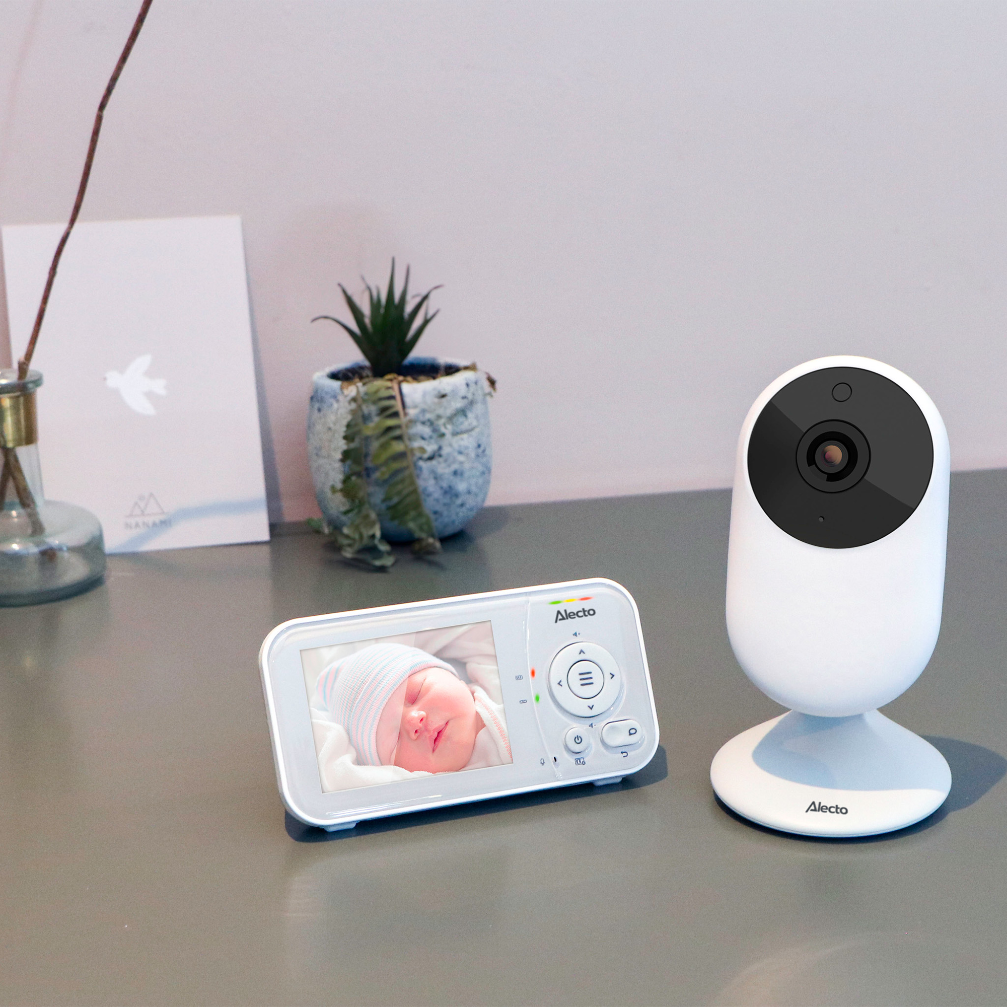Video Babyphone, Alecto baby, Weiß – Produktansicht