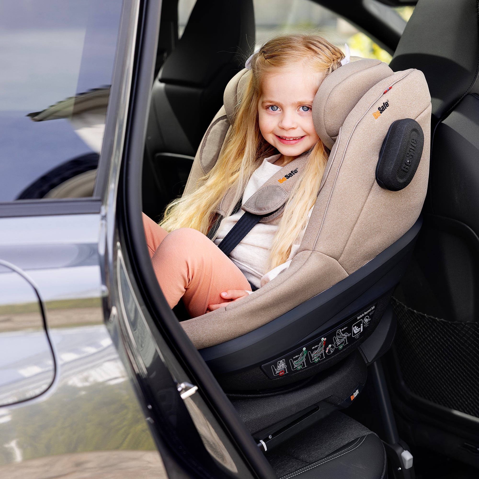 Reboarder 0-18 kg, Gruppe 0+/1, BeSafe, Beige – Produktansicht