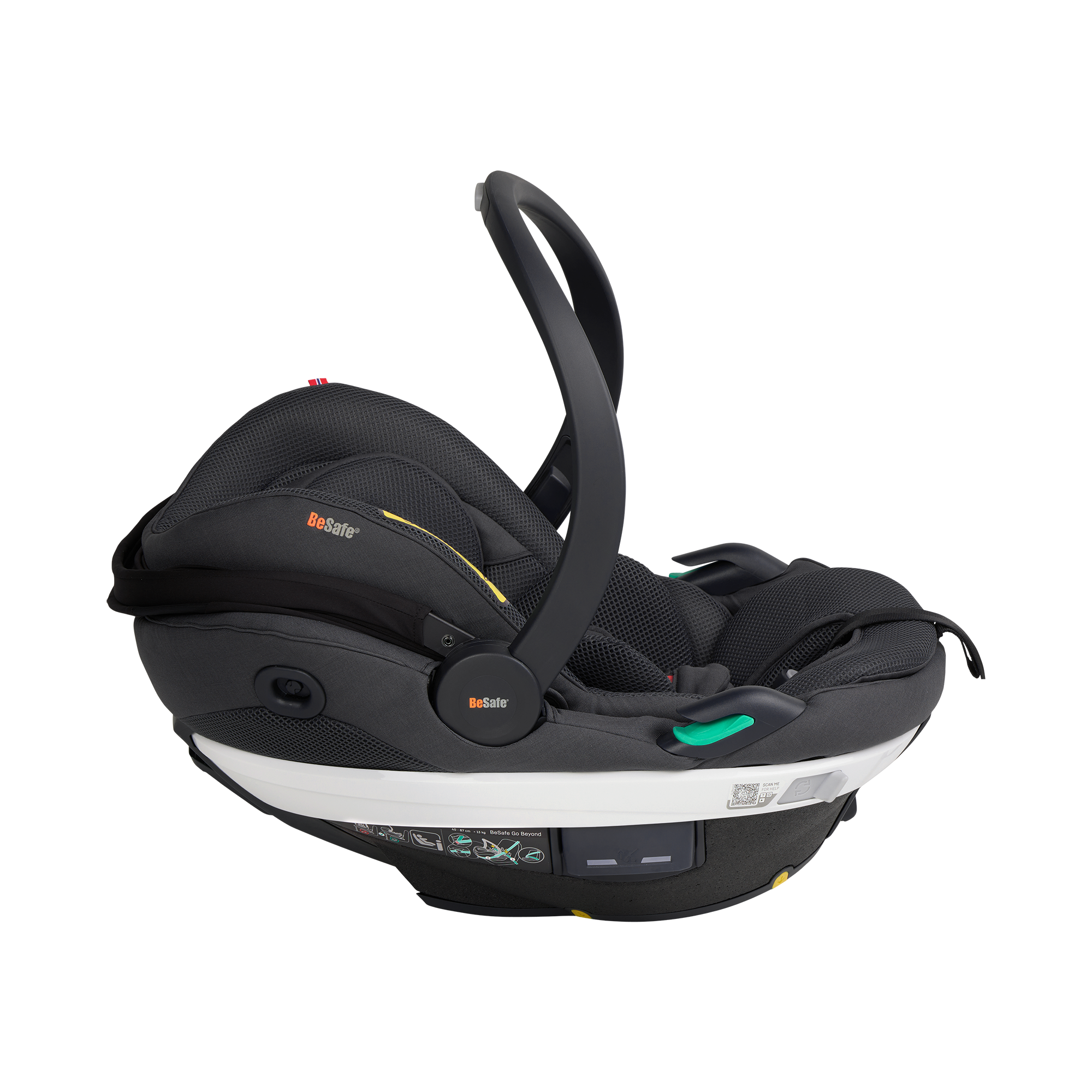 Babyschalen 0-13 kg, Gruppe 0+, BeSafe, Grau – Produktansicht