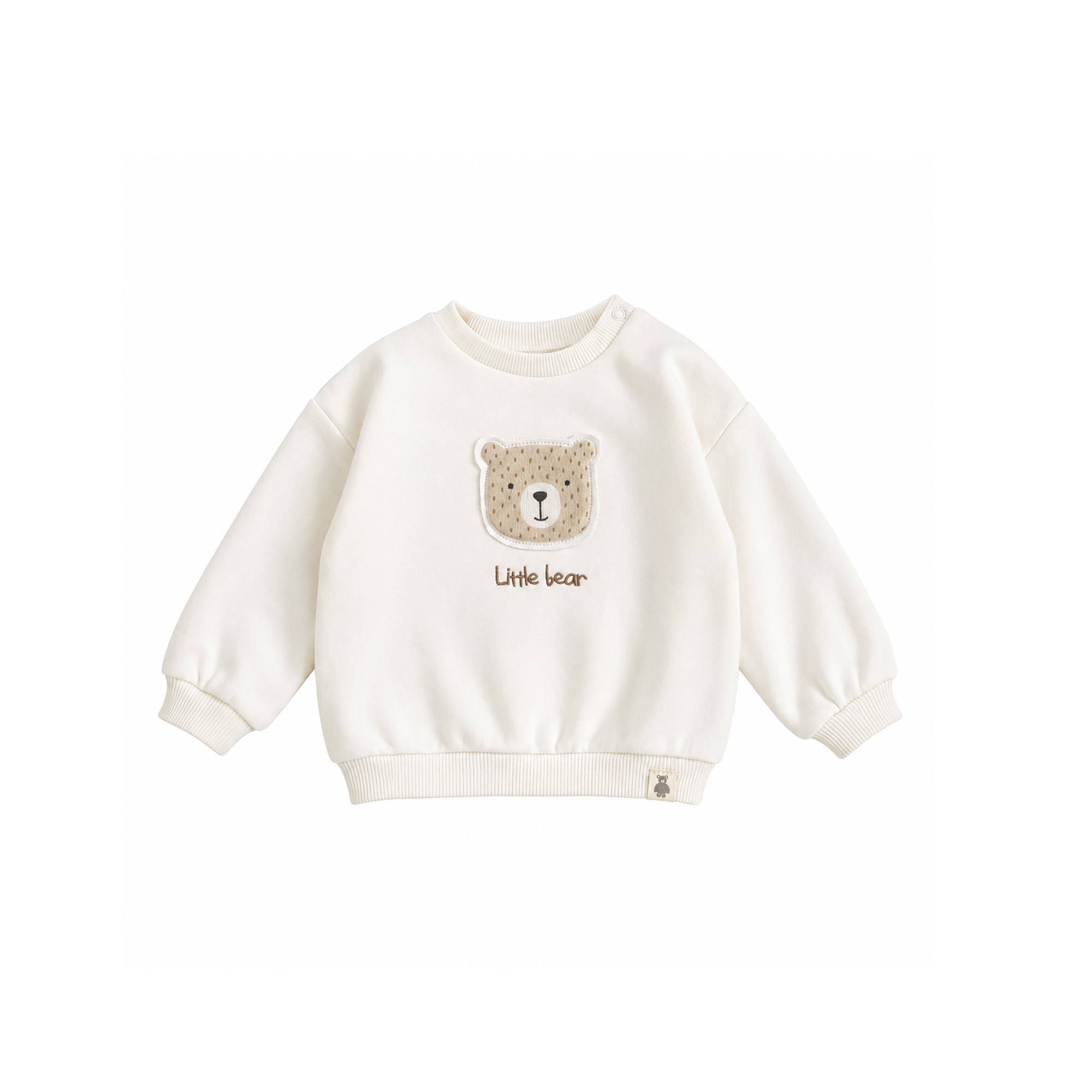 Pullover & Sweatshirts, LITTLE, Weiß – Besonderheit: aus 80% Baumwolle