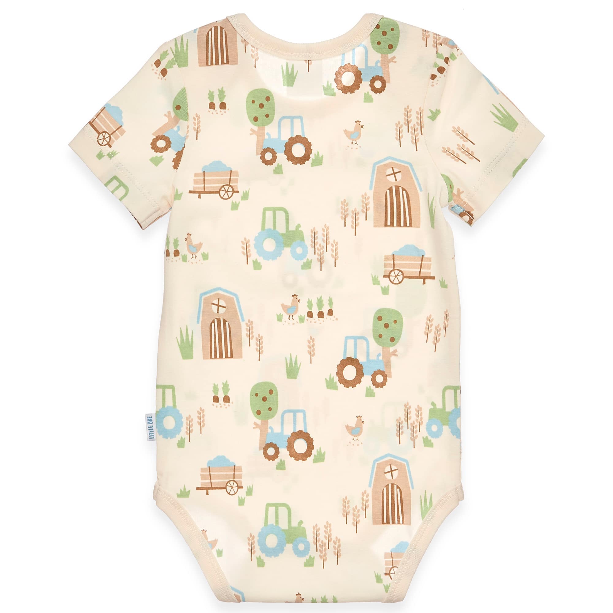 Kurzarmbodys, LITTLE ONE, Weiß – Besonderheit: aus 95% Baumwolle