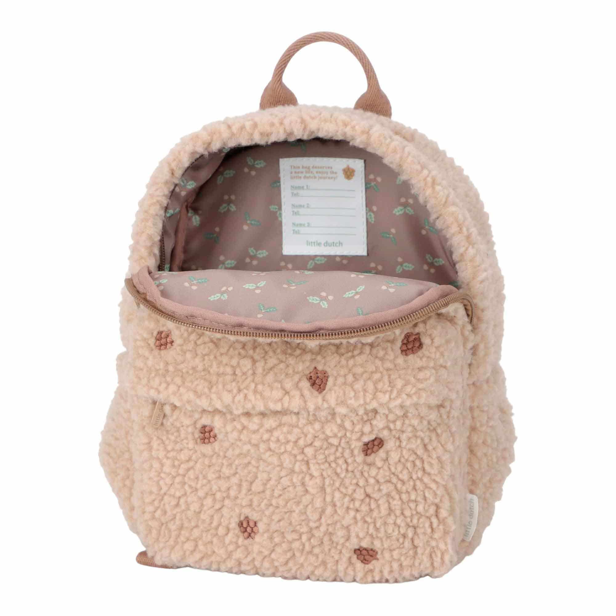 Kinderrucksäcke, LITTLE DUTCH, Beige – Produktansicht
