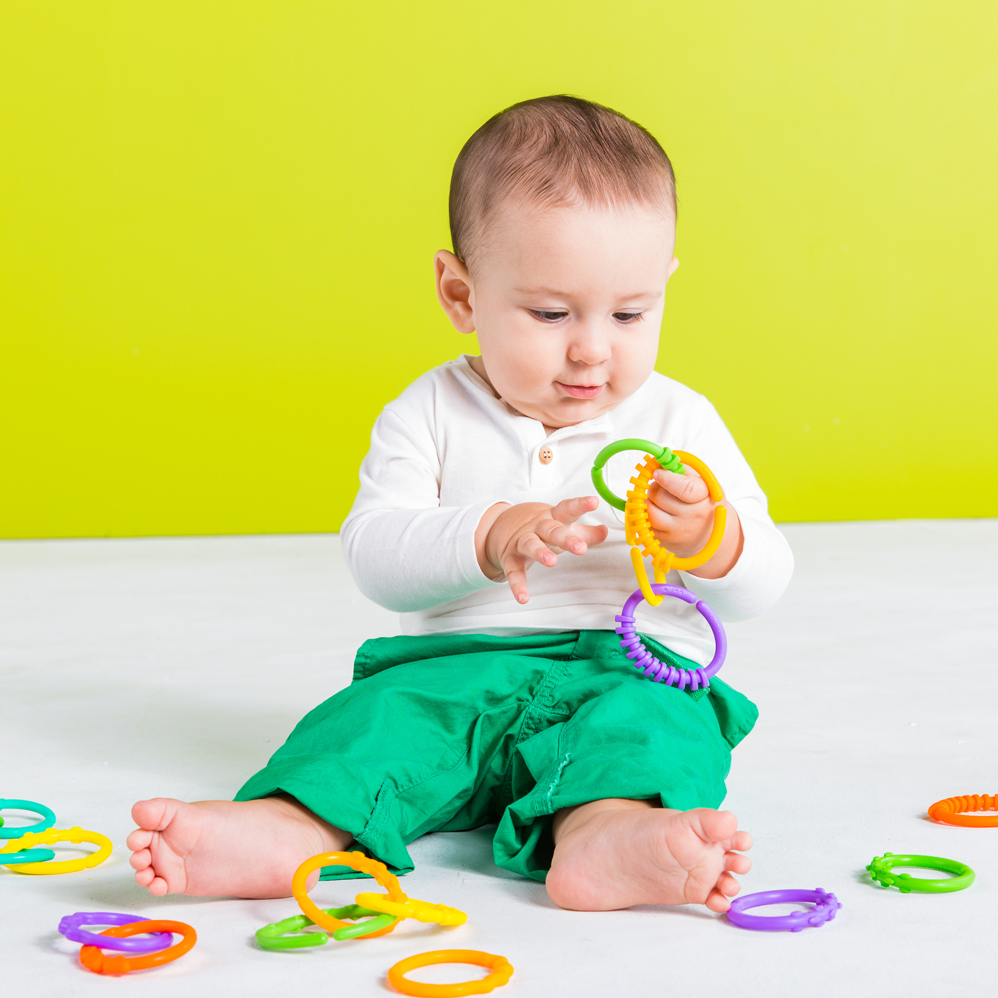 Kinderwagenketten, BrightStarts, Mehrfarbig – Produktansicht