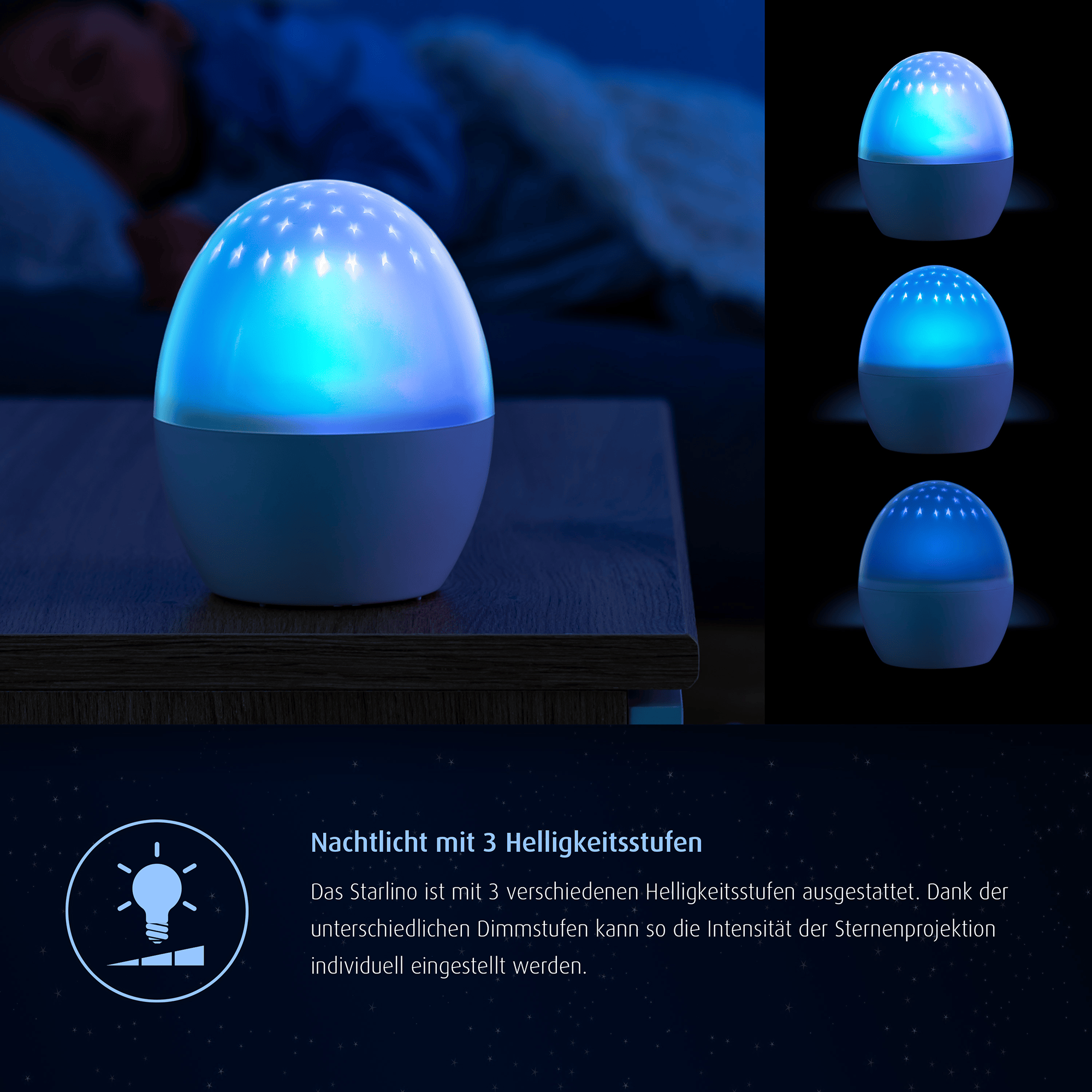 Nachtlichter, reer, Weiß – Produktansicht