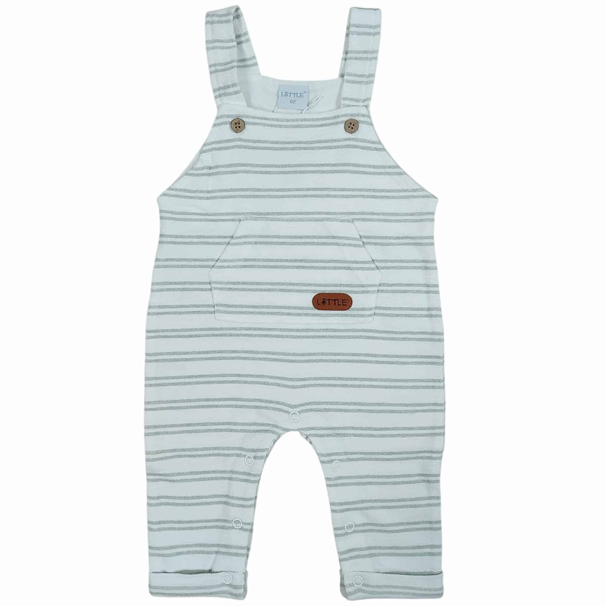 Latzhosen, LITTLE, Weiß – Produktansicht