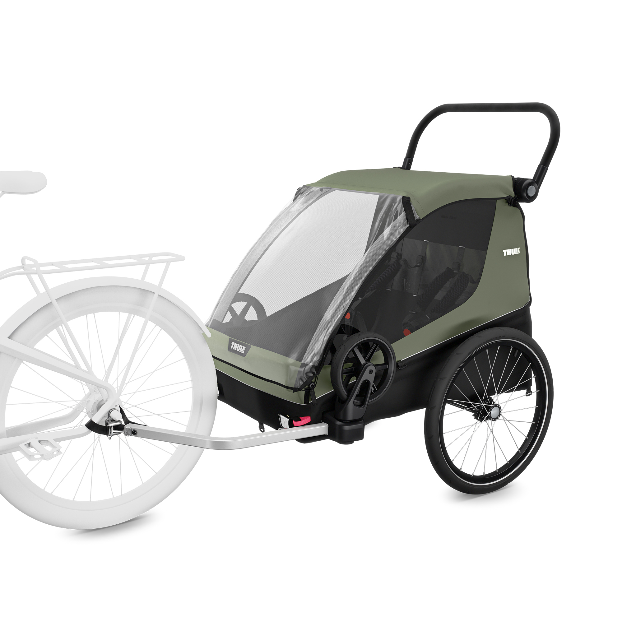 Fahrradanhänger, THULE, Grün – Produktansicht