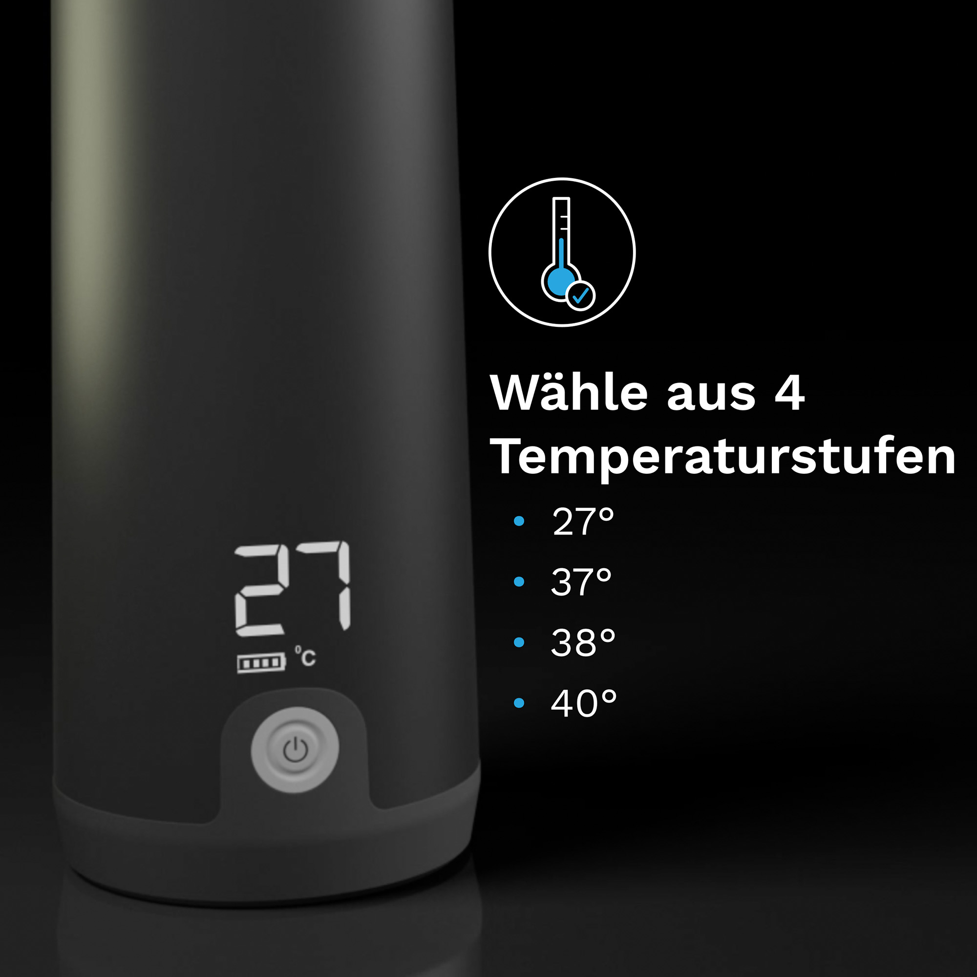 Babykostwärmer, babybrezza, Schwarz – Produktansicht