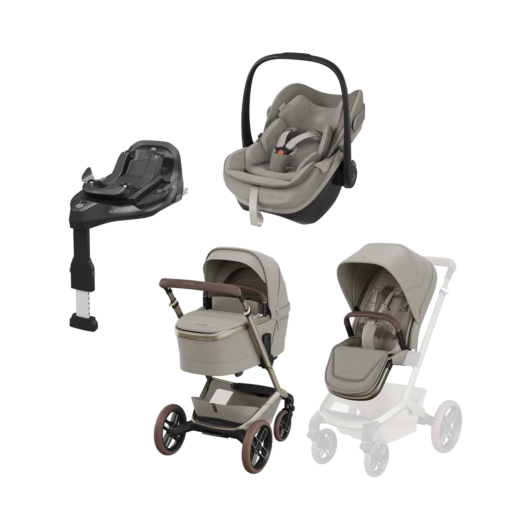 Kinderwagen Komplettsets, MAXI-COSI Premium, Beige – Produktansicht