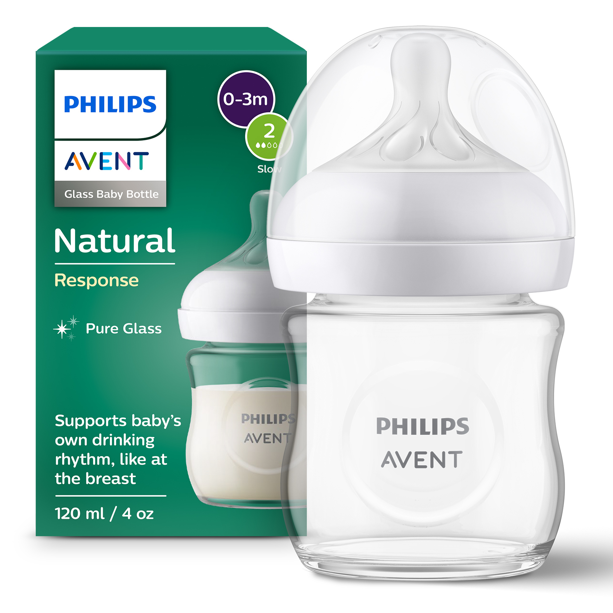 Babyfläschchen, PHILIPS AVENT, Transparent – Produktansicht
