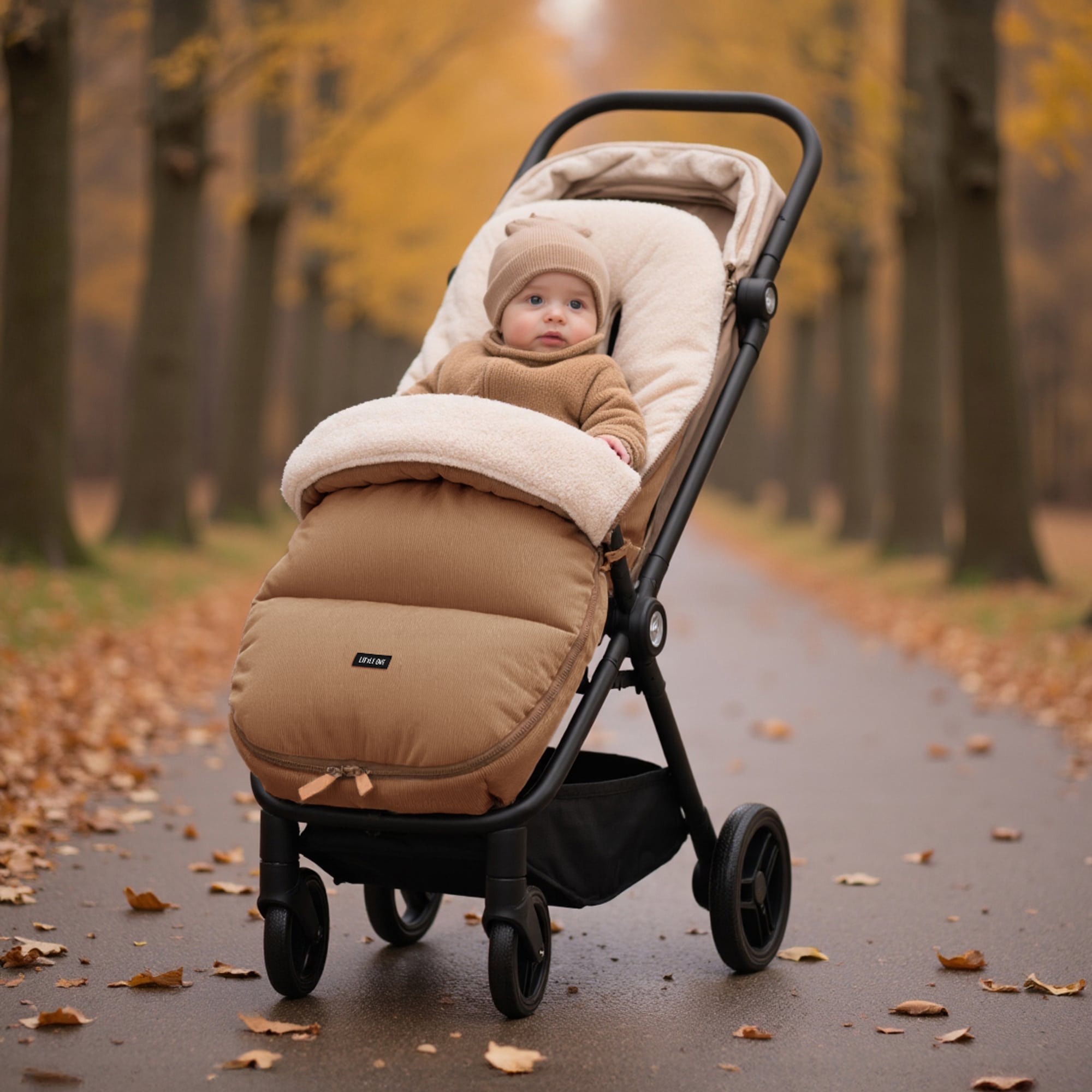 Fußsäcke & Decken, LITTLE ONE, Beige – Besonderheit: kuschelweicher Innenstoff aus 100% Coralfleece