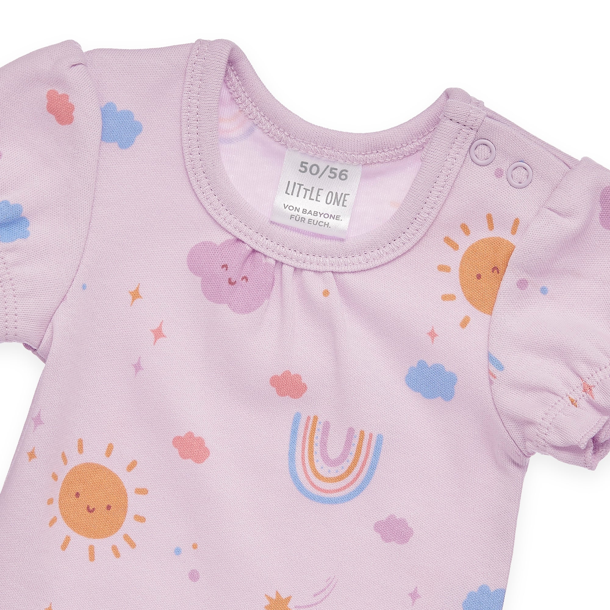 Kurzarmbodys, LITTLE ONE, Lila – Produktansicht
