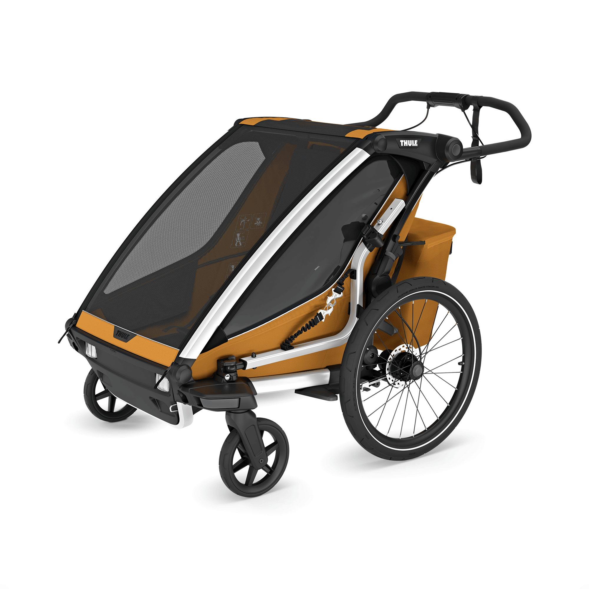 Fahrradanhänger, THULE, Gelb – Produktansicht