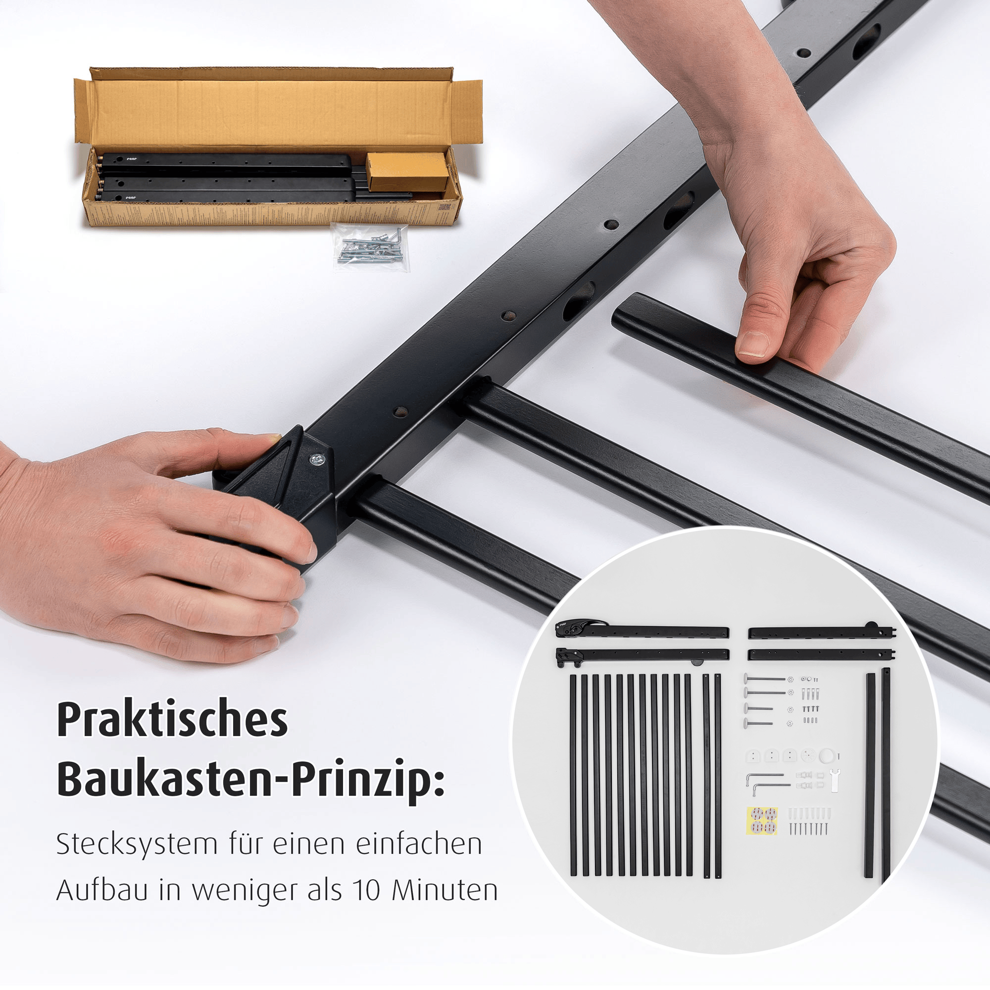 Tür- & Treppenschutzgitter, reer, Schwarz – Produktansicht