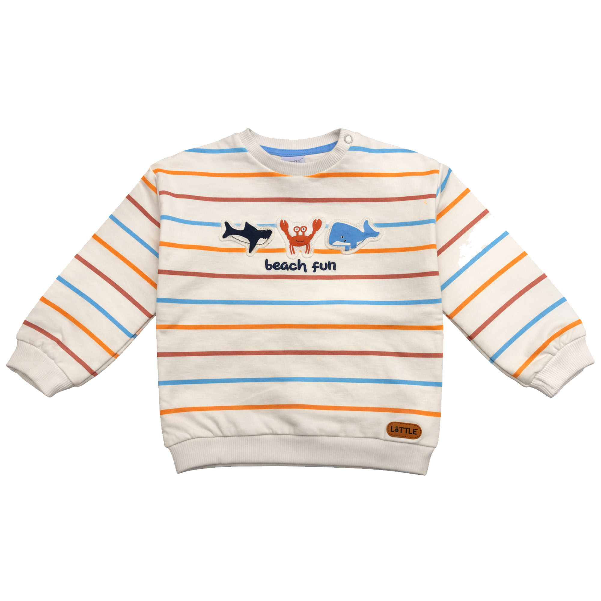 Pullover & Sweatshirts, LITTLE, Weiß – Besonderheit: aus 95% Baumwolle