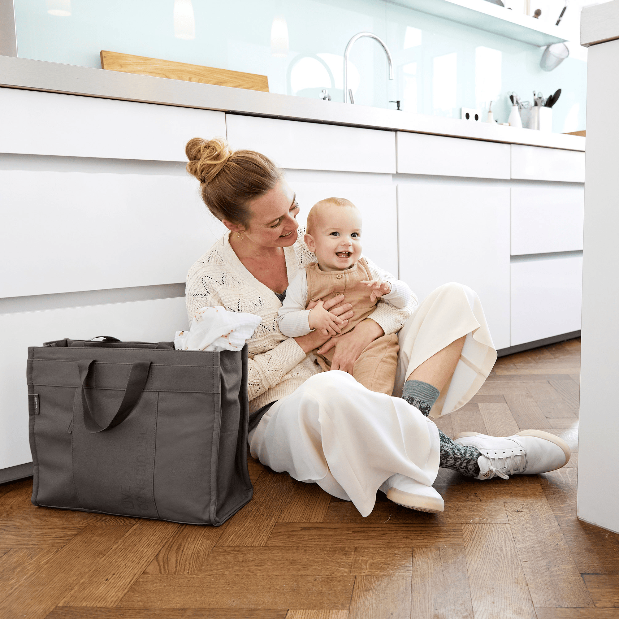 Wickeltaschen, LÄSSIG, Grau – Produktansicht