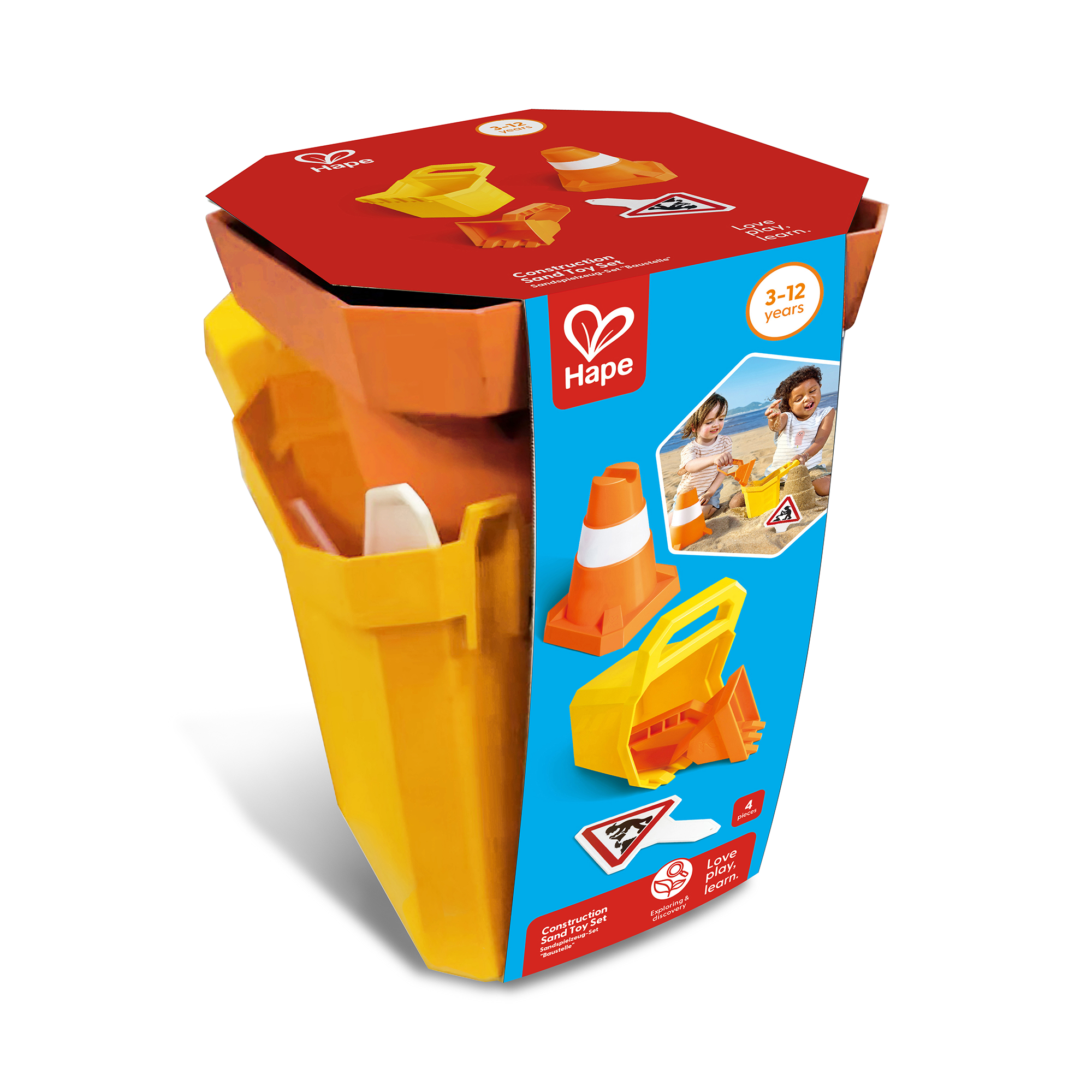 Sandspielzeug, Hape, Mehrfarbig – Besonderheit: zum Bauen und Spielen im Sandkasten, am Strand oder im Garten