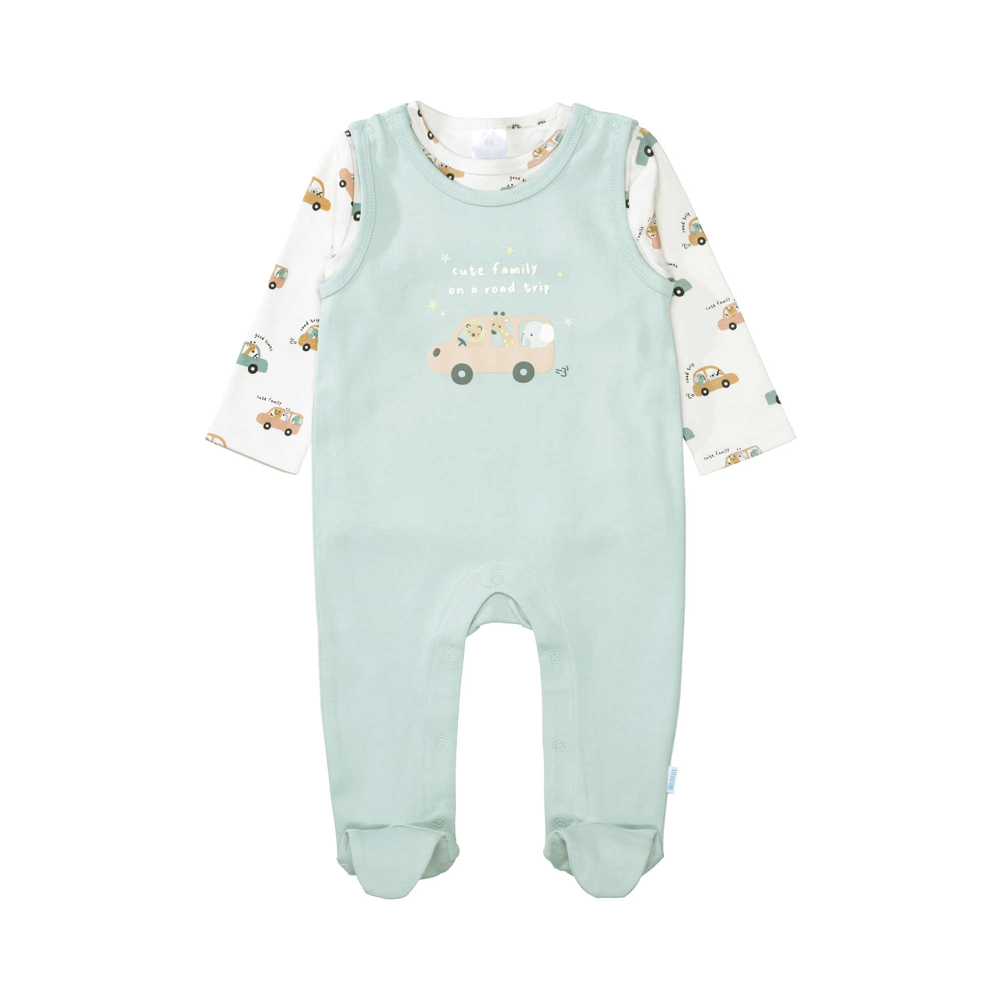 Strampler, LITTLE ONE, Grün – Produktansicht