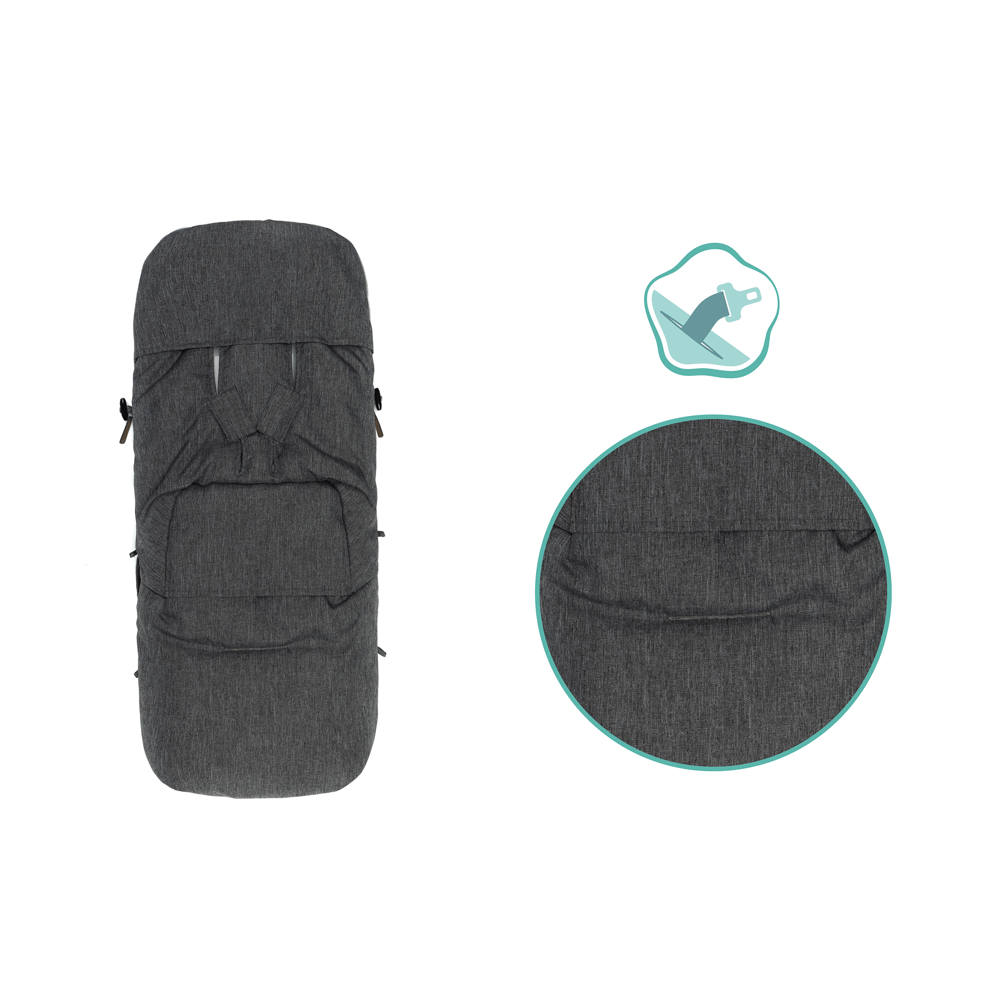 Fußsäcke & Decken, LITTLE ONE, Grau – Produktansicht