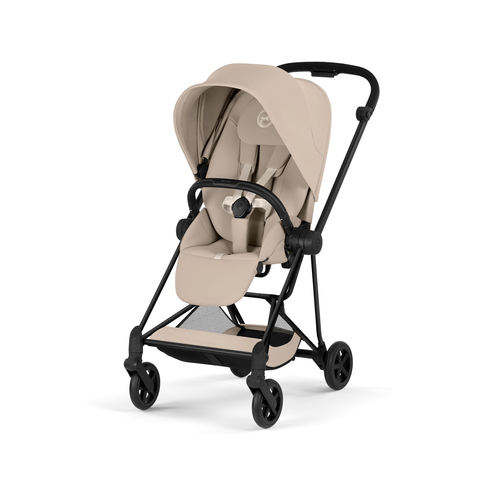 Kombi-Kinderwagen, cybex PLATINUM, Beige – Besonderheit: mit Babywanne auf dem Rahmen faltbar