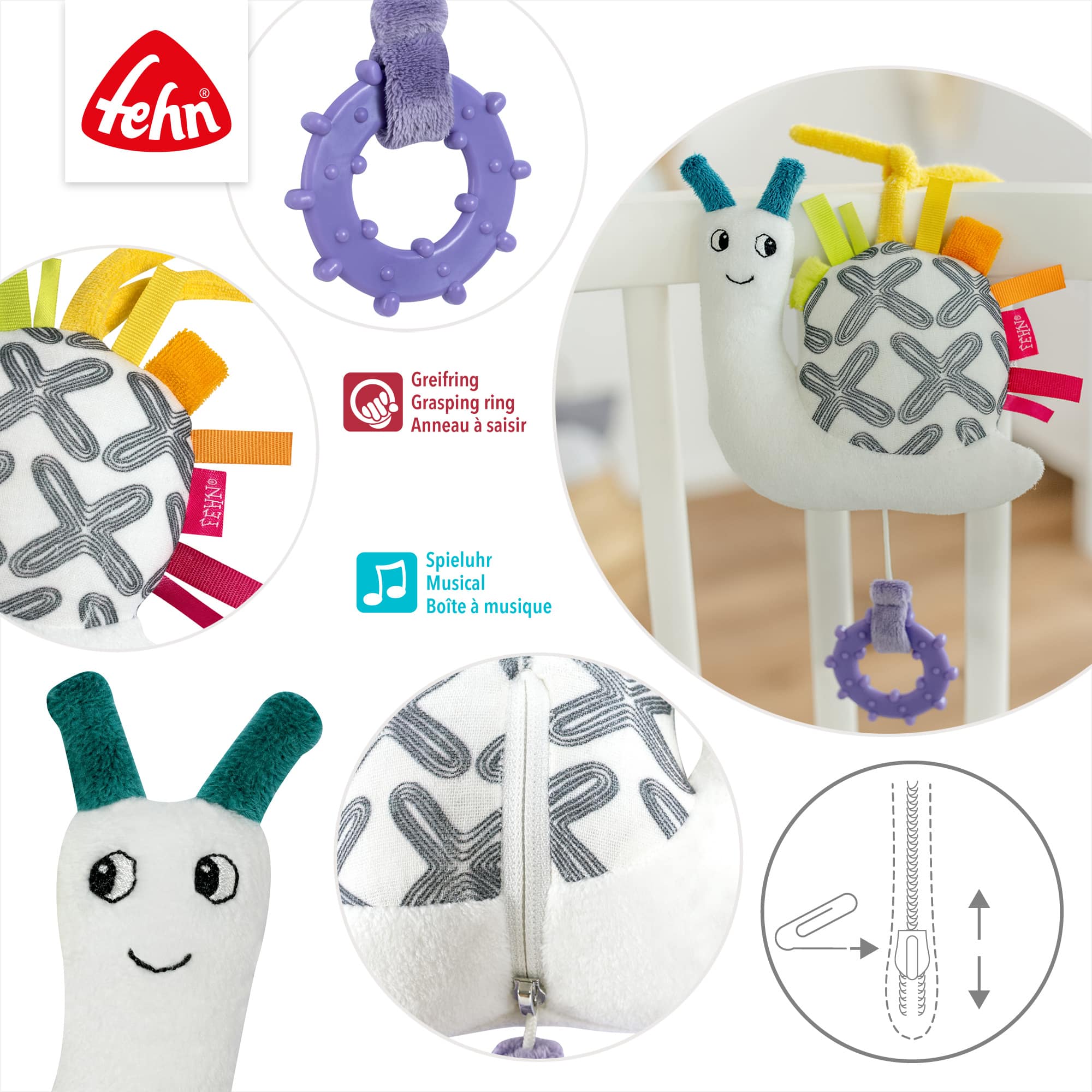 Spieluhren, fehn, Mehrfarbig – Produktansicht