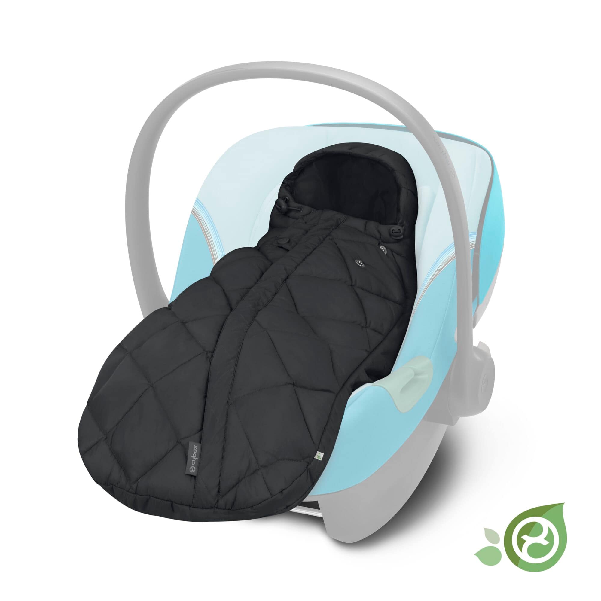 Fußsäcke, cybex, Schwarz – Produktansicht
