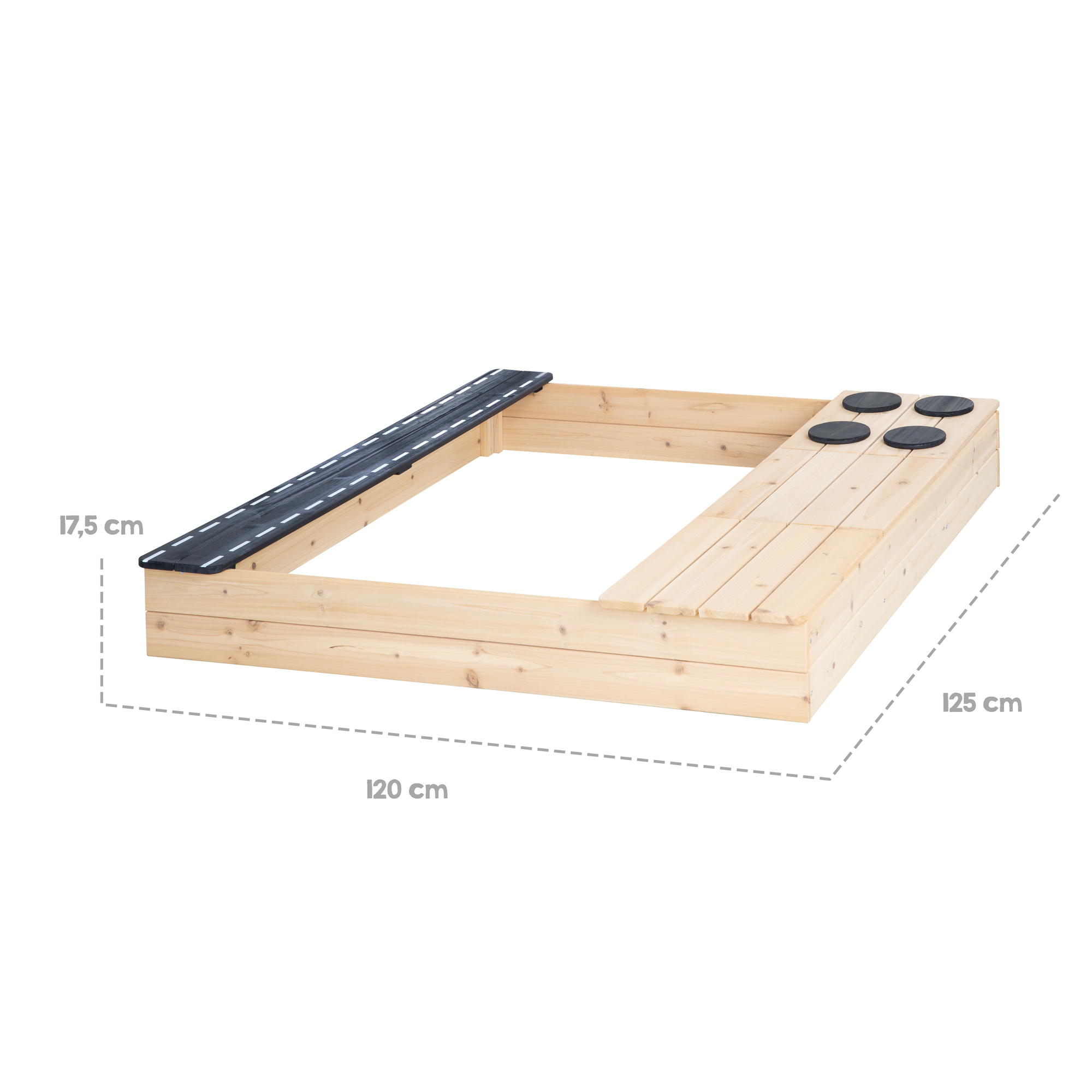 Sandkasten, roba, Braun – Produktansicht