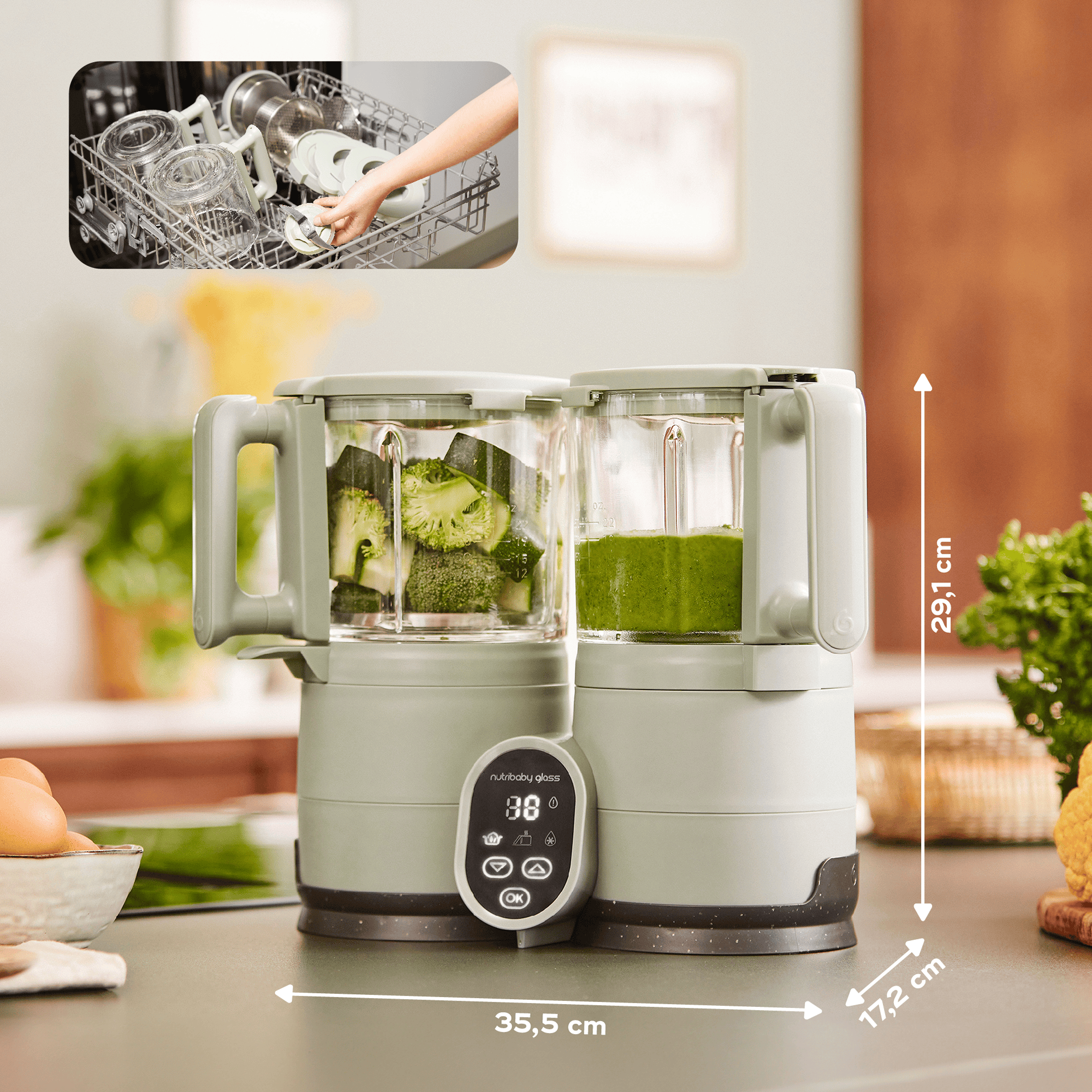 Babykostwärmer, babymoov, Grün – Produktansicht