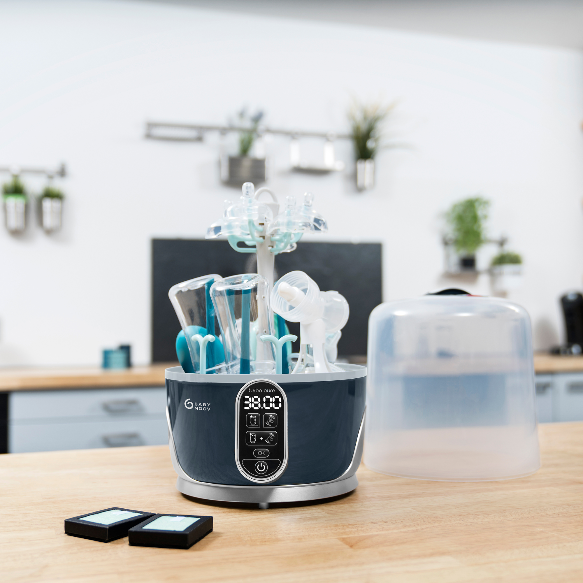 Vaporisatoren, babymoov, Mehrfarbig – Besonderheit: Sterilisation und Trocknung in nur 38 Minuten