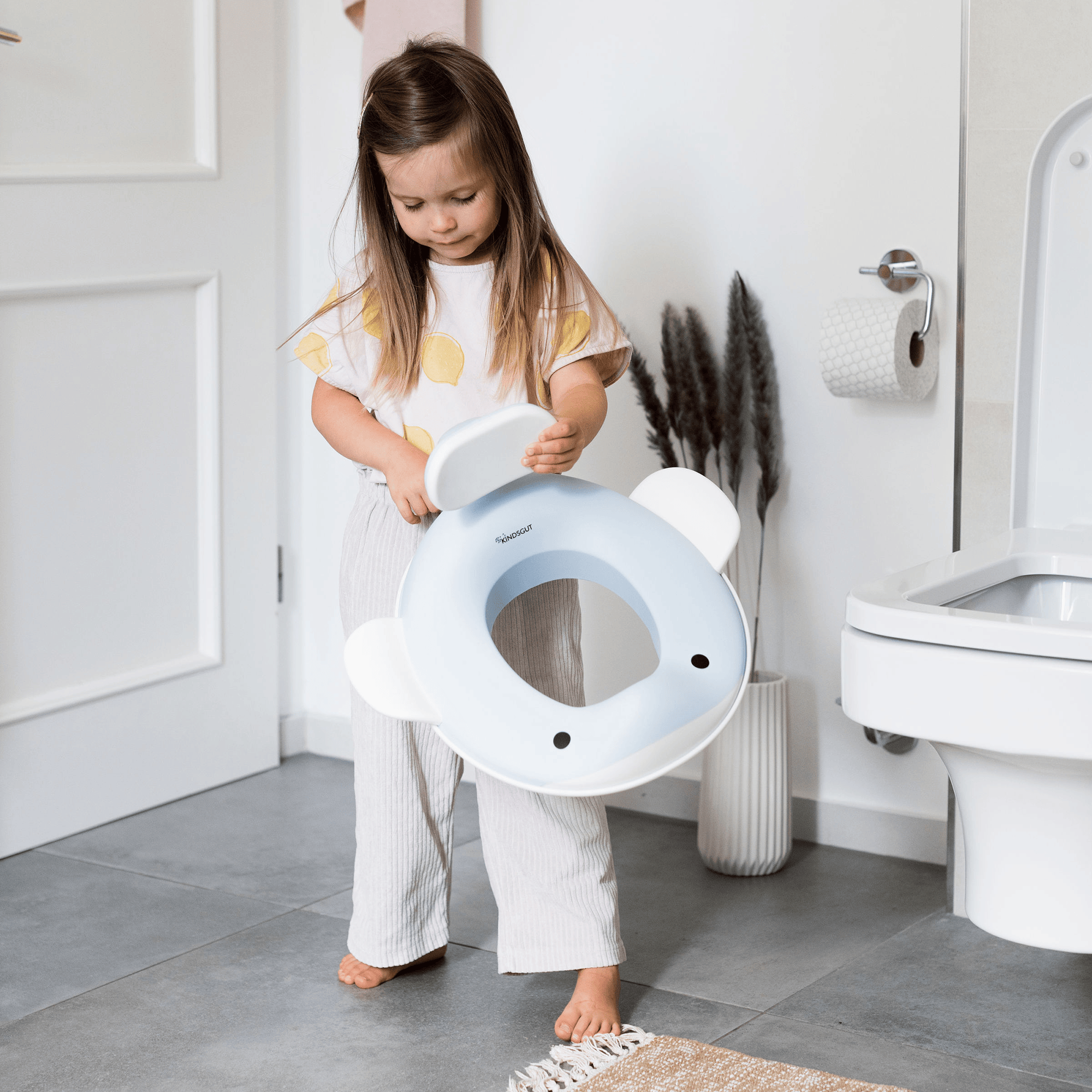Toilettensitze, KINDSGUT, Blau – Besonderheit: extra Spritzschutz