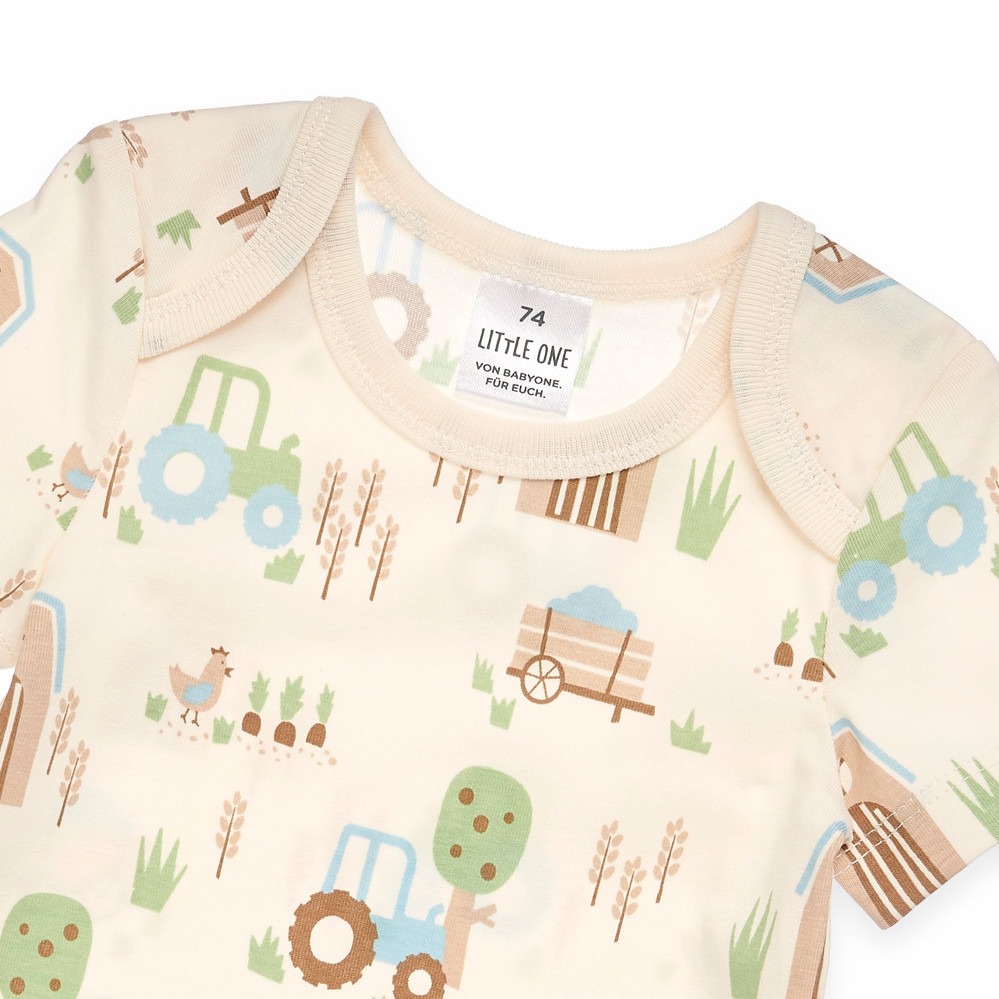 Kurzarmbodys, LITTLE ONE, Weiß – Produktansicht