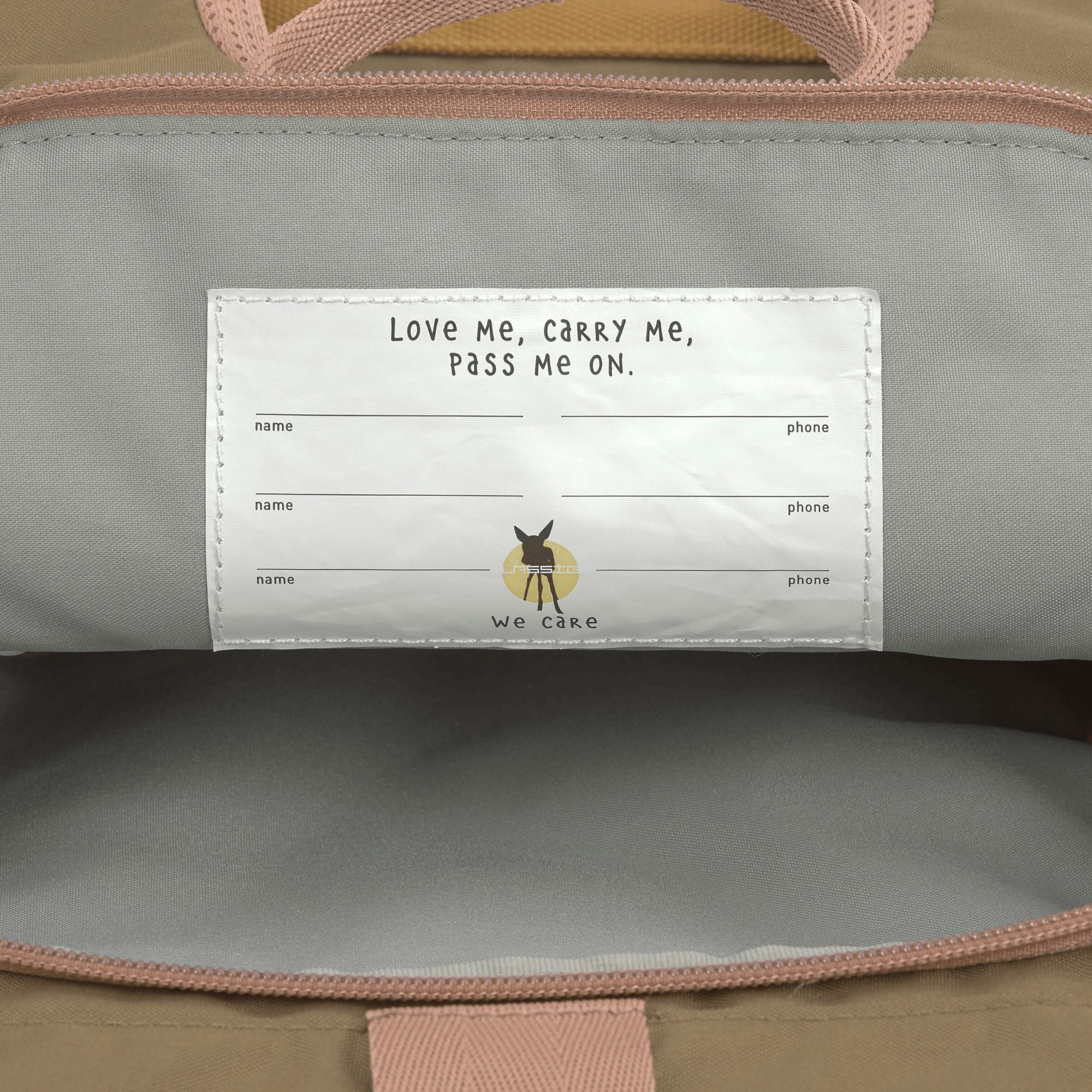 Kinderrucksäcke, LÄSSIG, Braun – Produktansicht