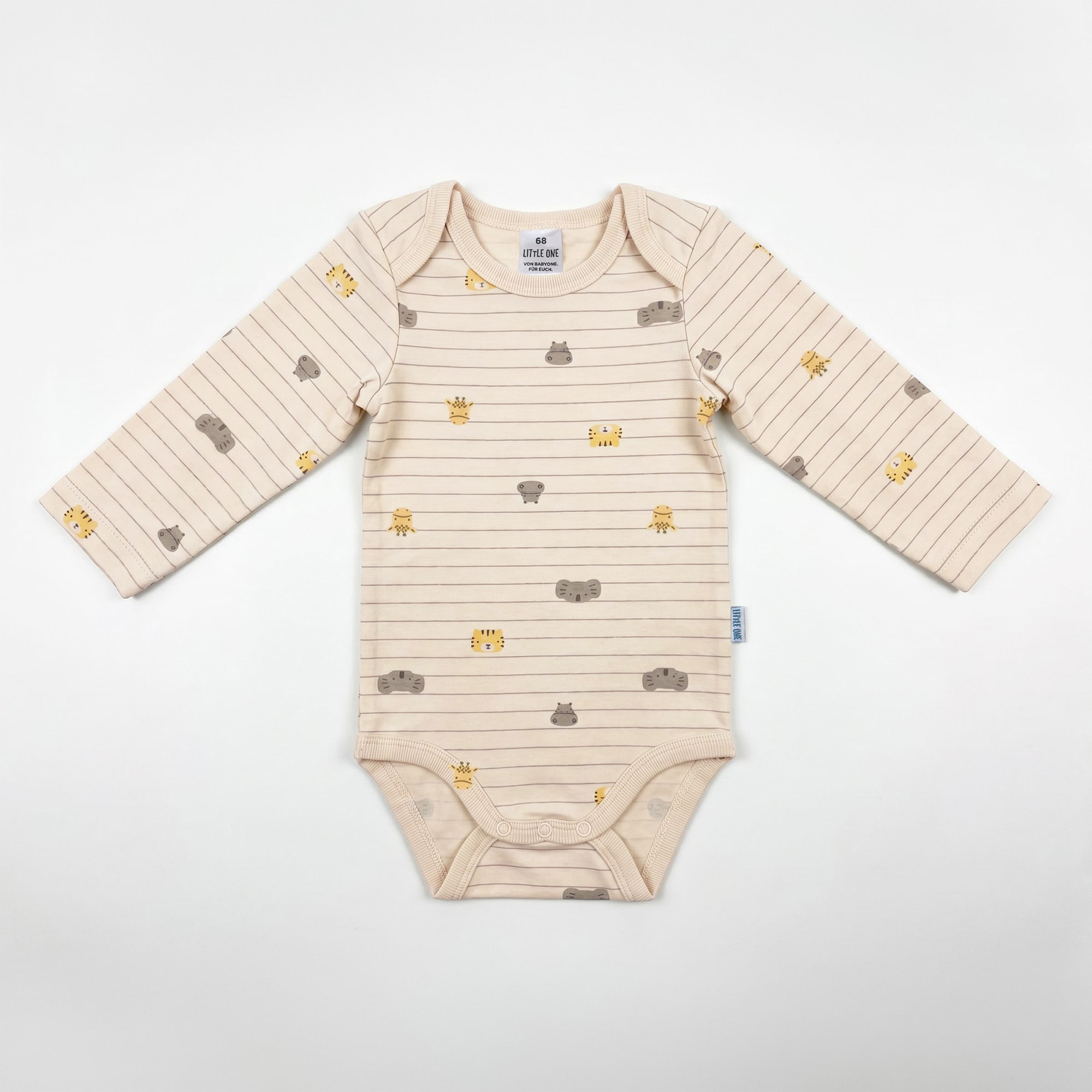 Langarmbodys, LITTLE ONE, Beige – Besonderheit: angenehmer Single-Jersey