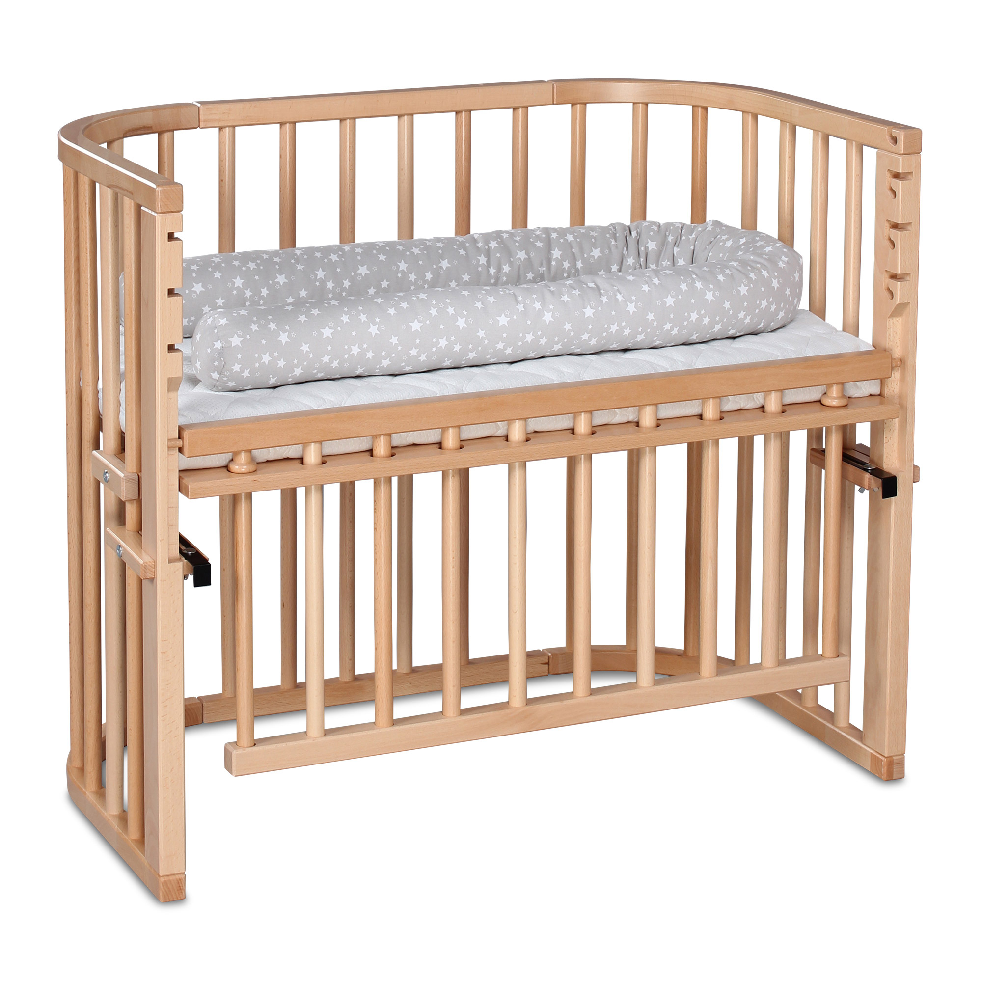 Beistellbetten, babybay, Braun – Produktansicht