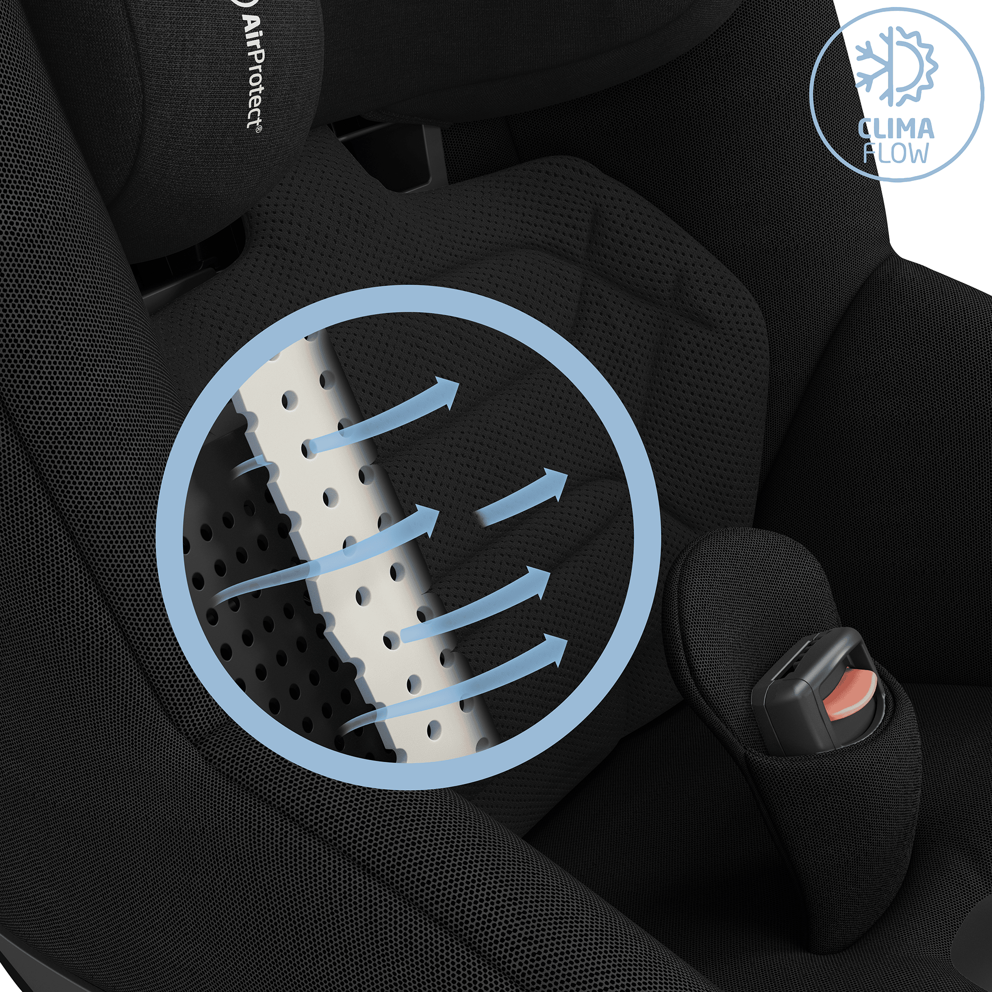 Reboarder 0-18 kg, Gruppe 0+/1, MAXI-COSI Premium, Schwarz – Produktansicht
