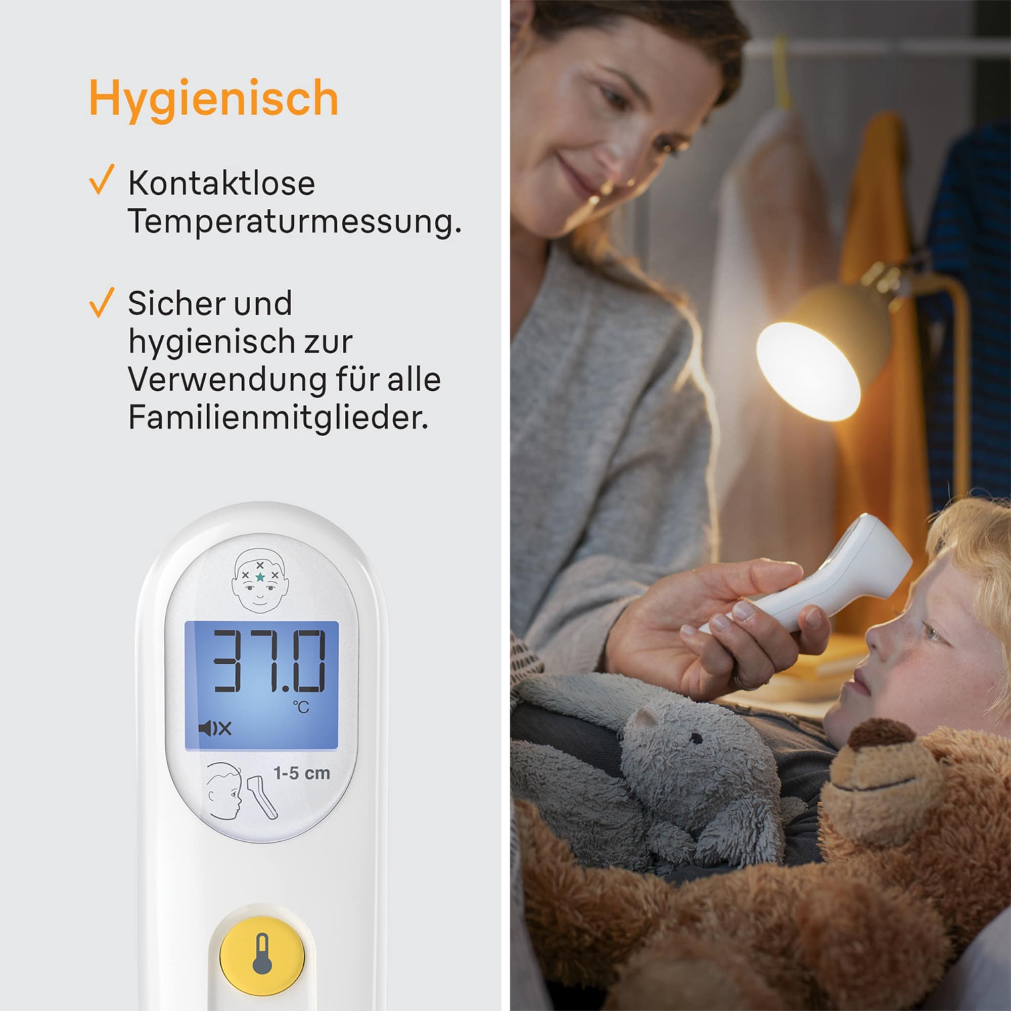 Fieberthermometer, BRAUN, Weiß – Produktansicht