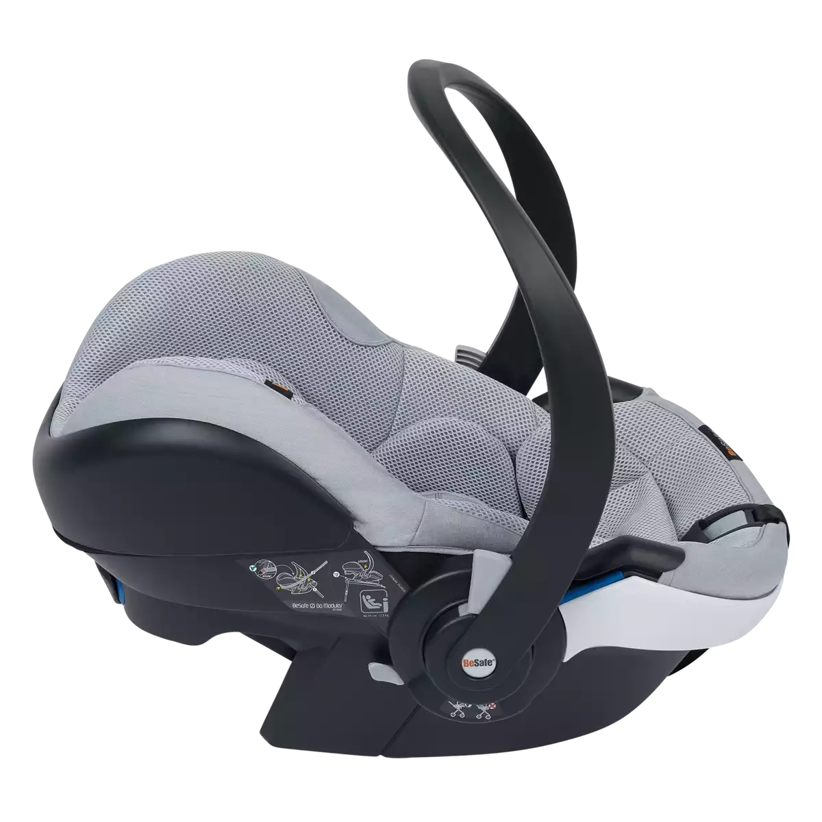 Babyschalen 0-13 kg, Gruppe 0+, BeSafe, Grau – Produktansicht
