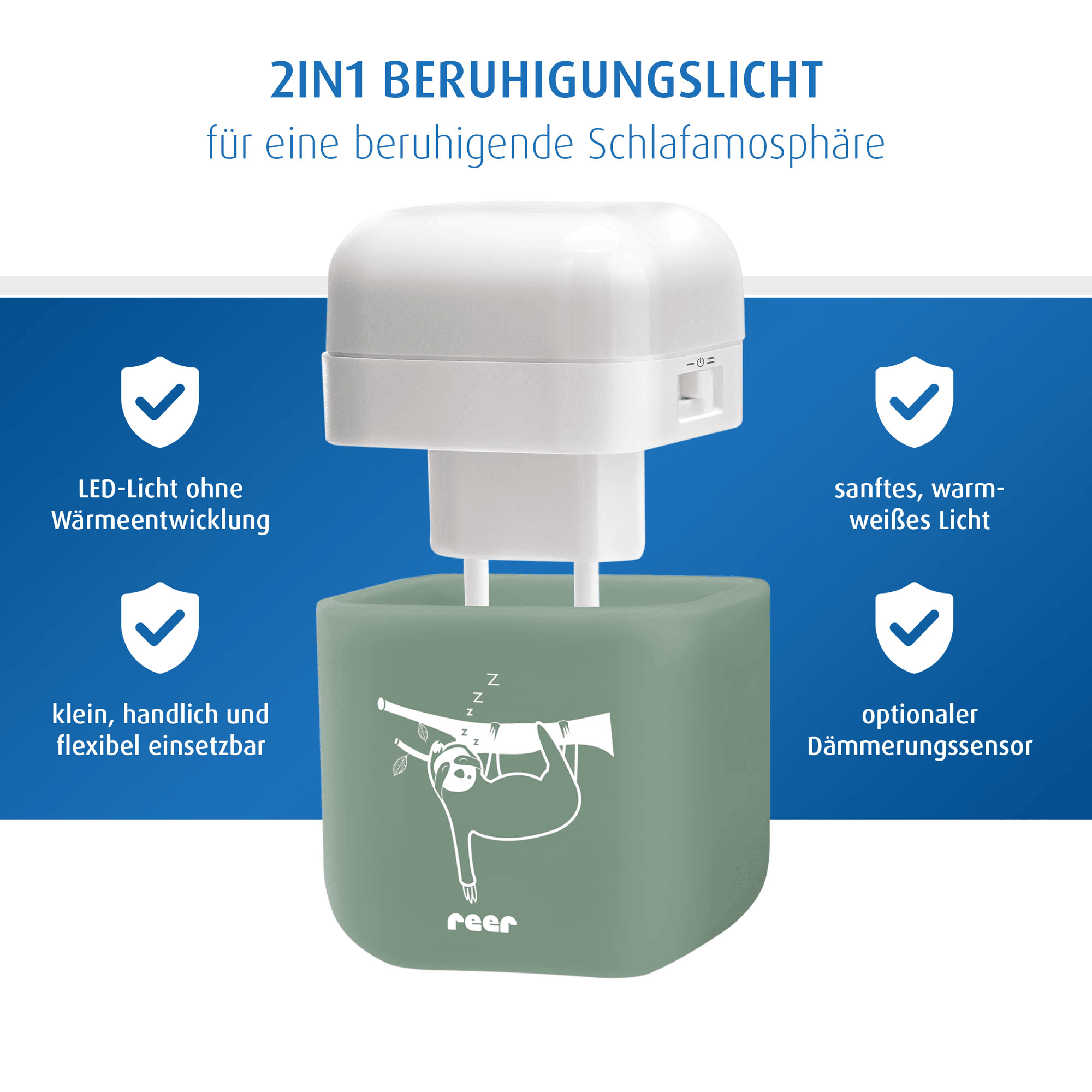 Nachtlichter, reer, Grün – Produktansicht