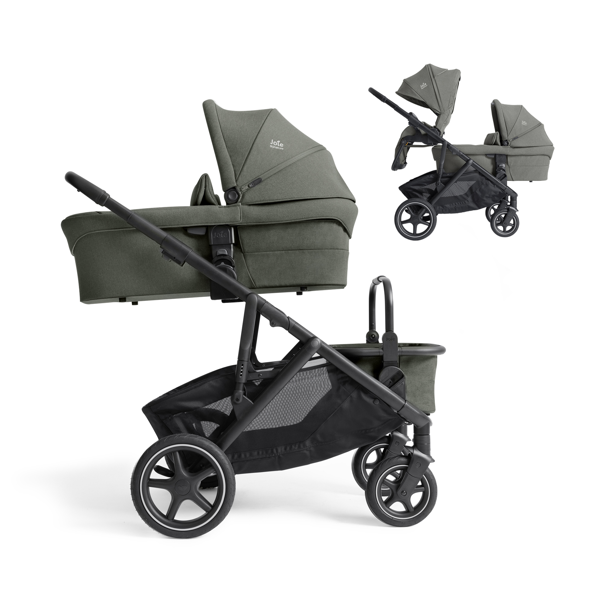 Kombi-Kinderwagen, Joie signature, Grün – Produktansicht