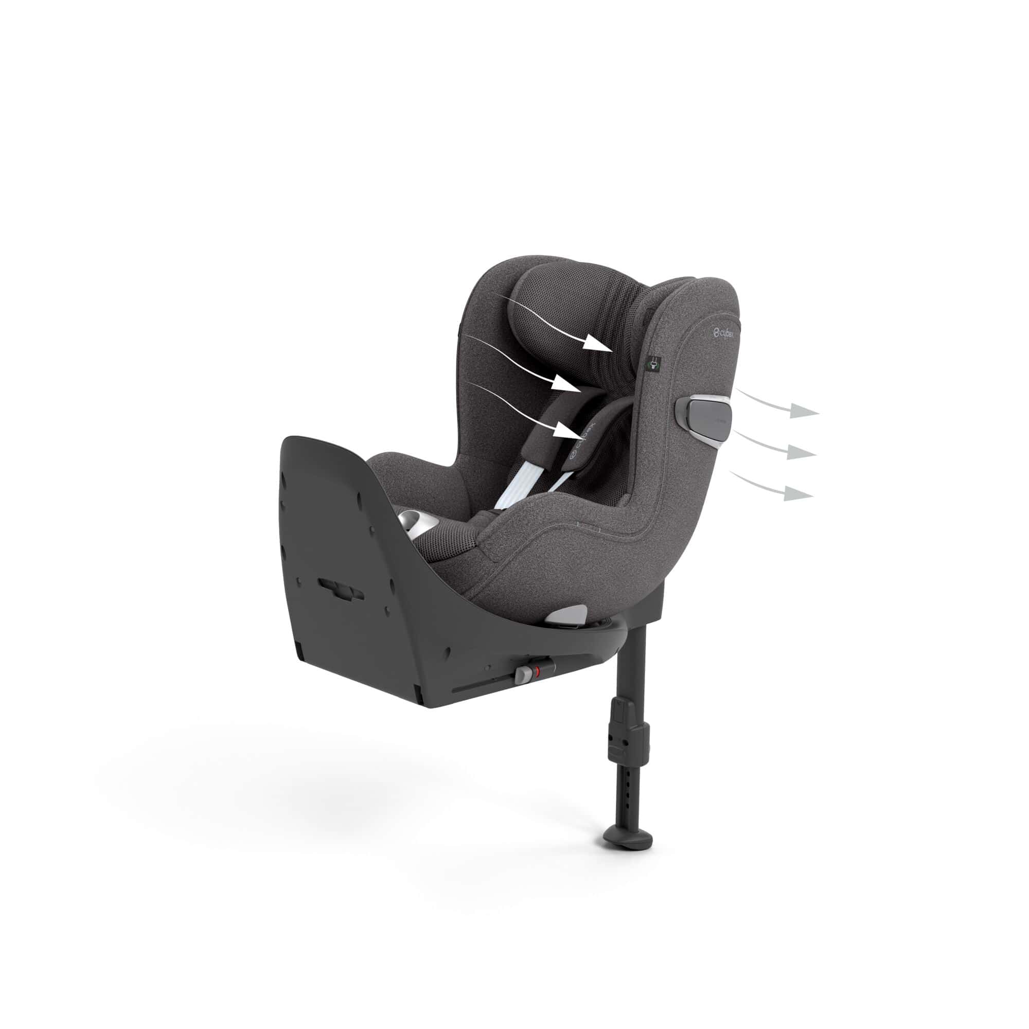 Reboarder 0-18 kg, Gruppe 0+/1, cybex PLATINUM, Grau – Produktansicht