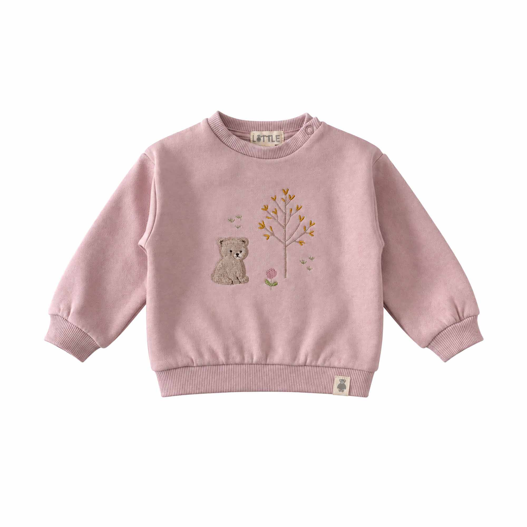 Pullover & Sweatshirts, LITTLE, Pink – Besonderheit: aus 80% Baumwolle