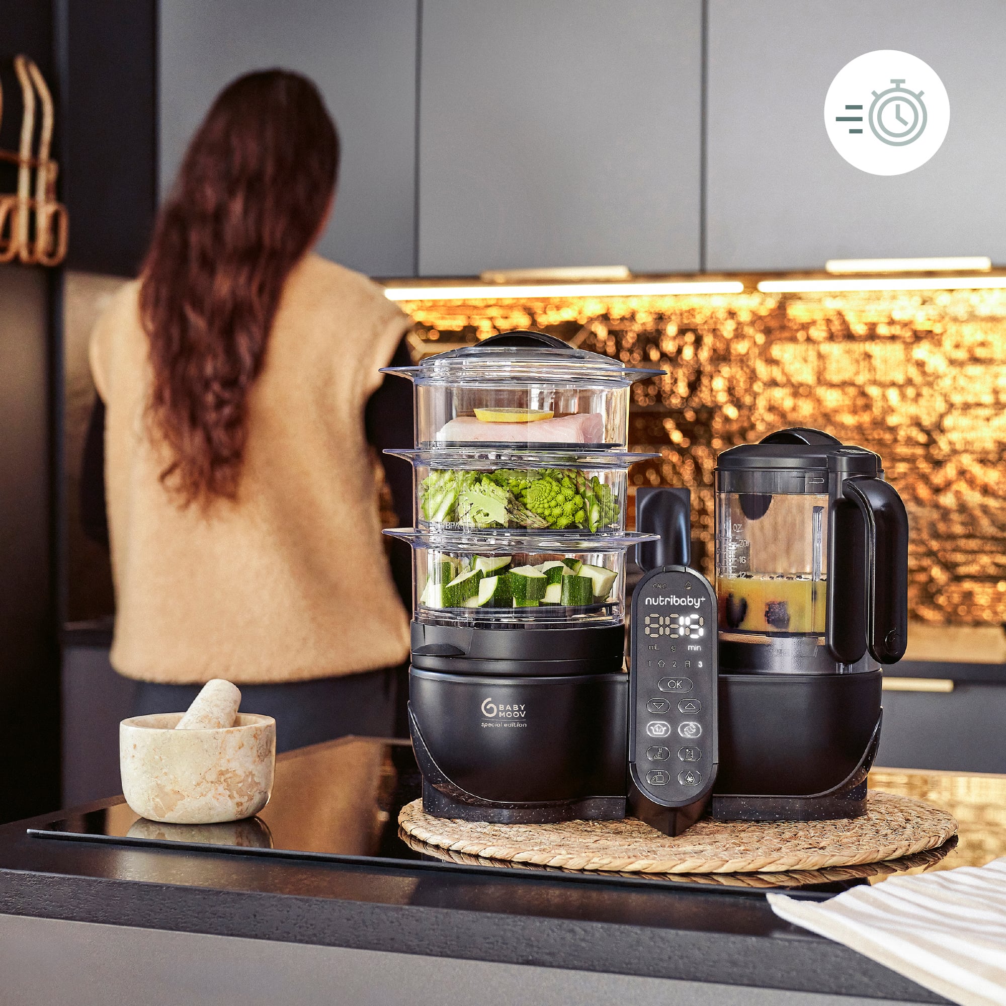 Babykostwärmer, babymoov, Schwarz – Produktansicht