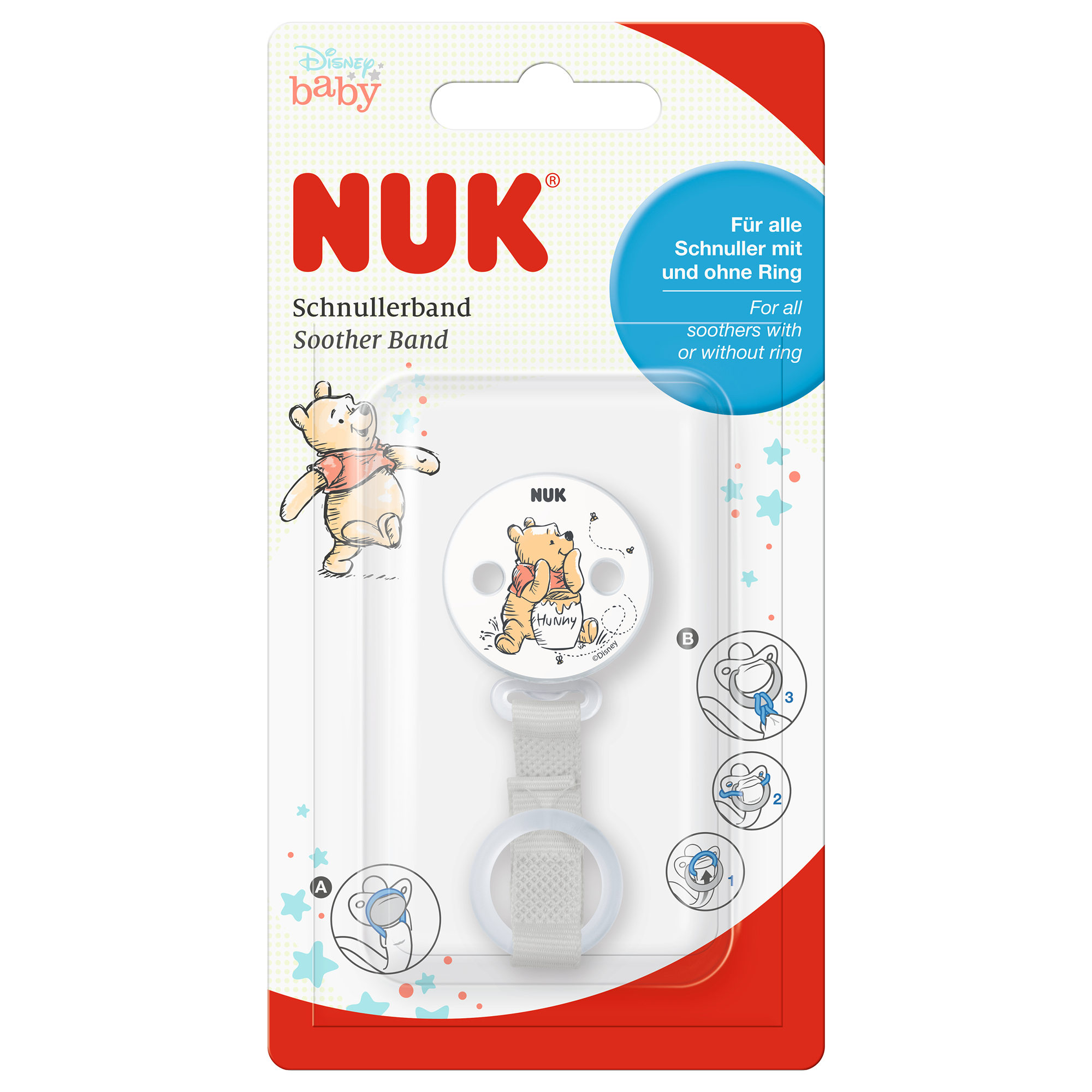Schnullerketten, NUK, Weiß – Produktansicht