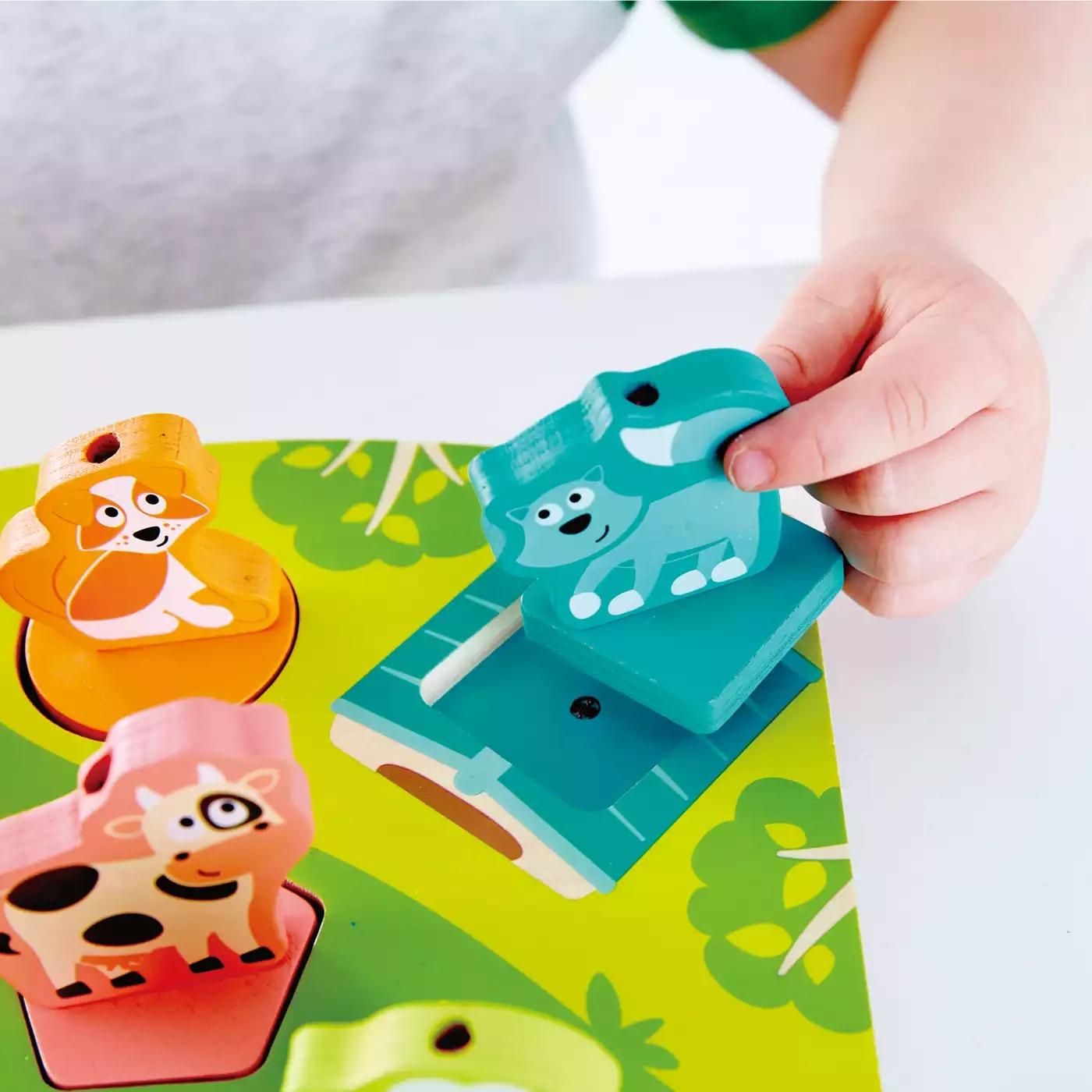 Holzpuzzle, Hape, Mehrfarbig – Produktansicht