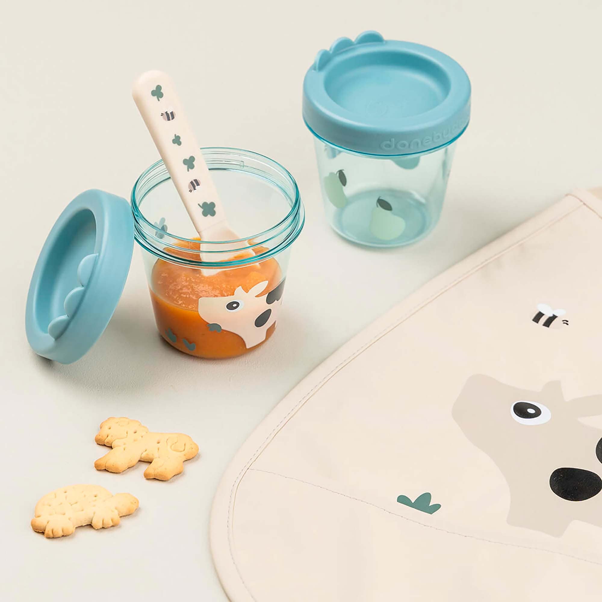 Brotdosen & Snackboxen, done by deer, Blau – Produktansicht