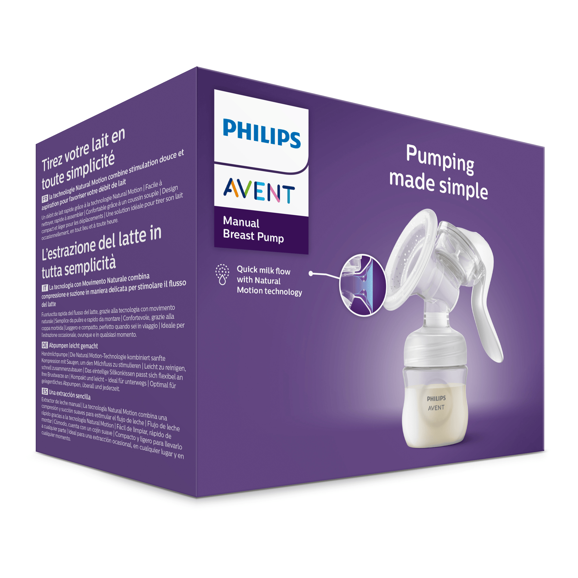 Milchpumpen, PHILIPS AVENT, Transparent – Produktansicht