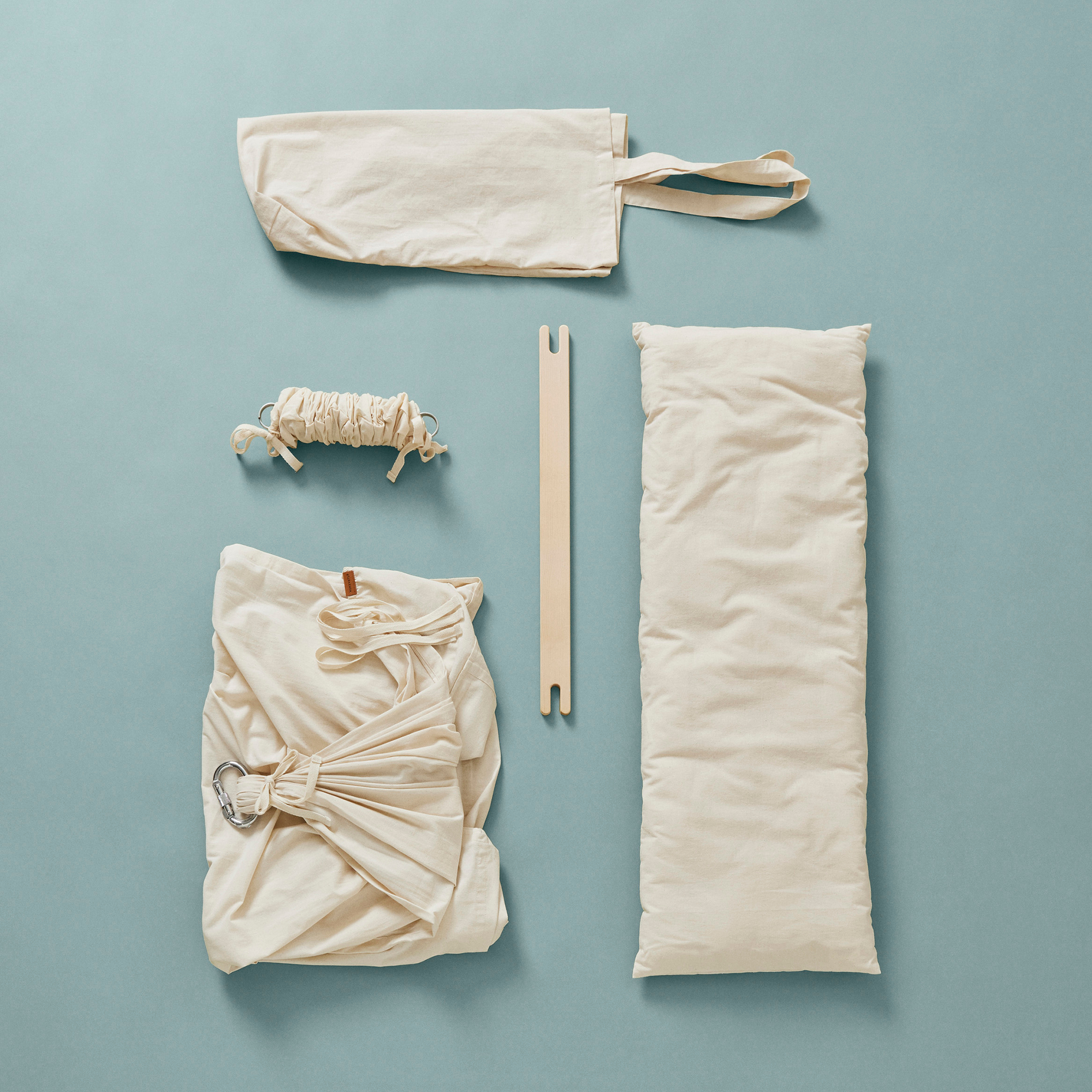 Federwiege, MEMBANTU, Beige – Produktansicht